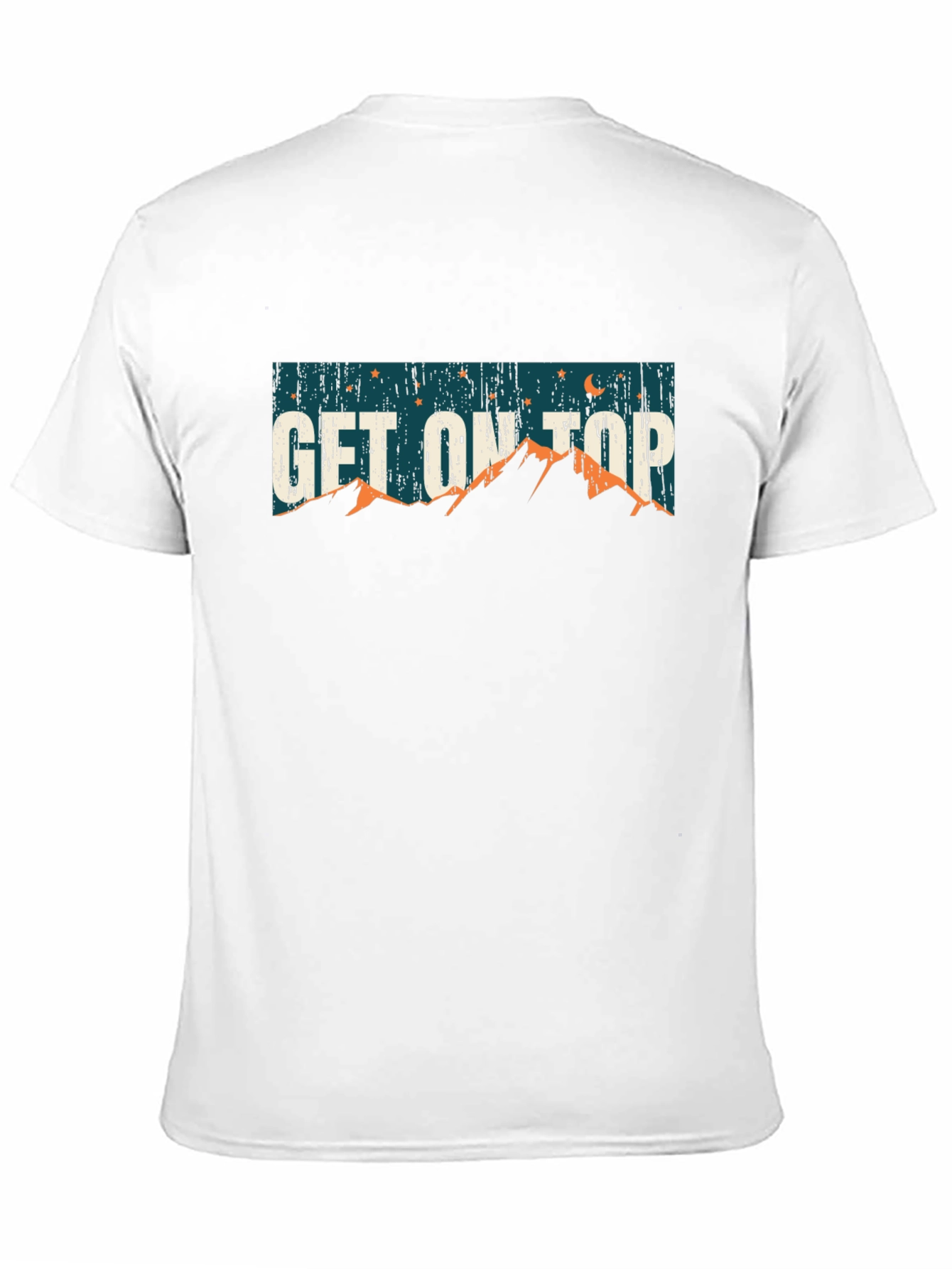 Get on Top Black Graphic T-Shirt