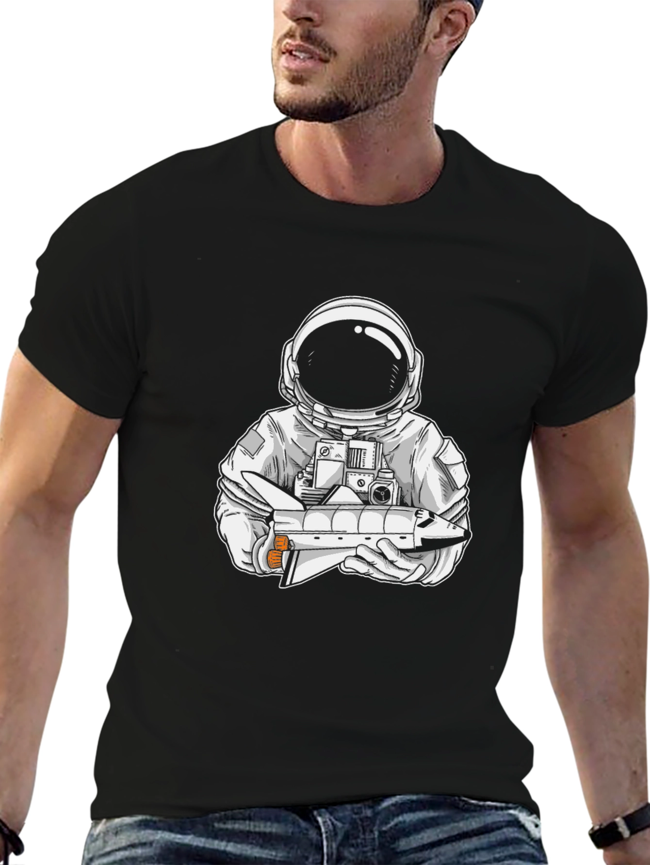 Astronaut Space Shuttle Graphic Tee