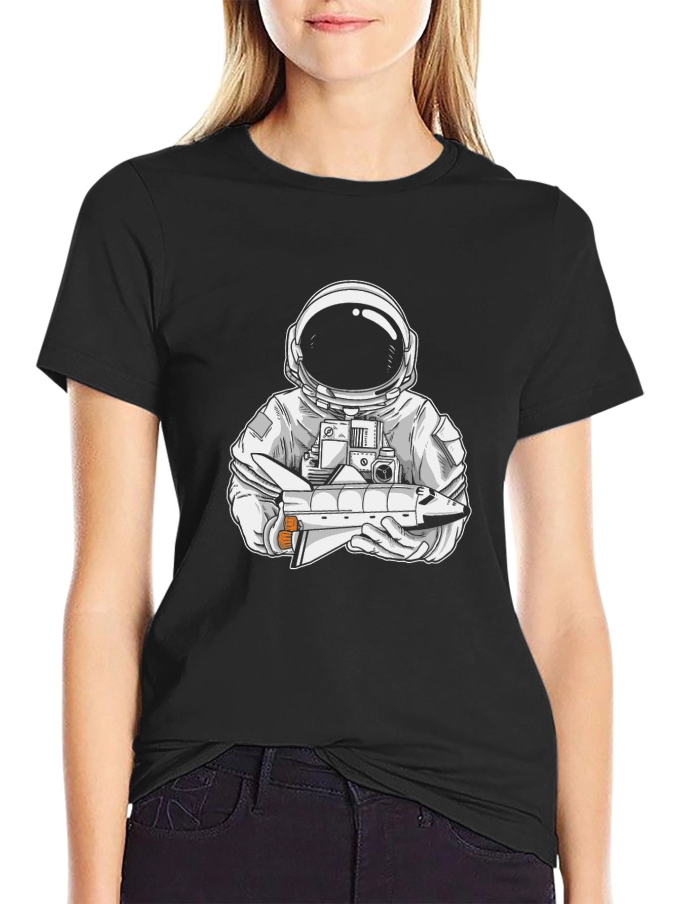Astronaut Space Shuttle Graphic Tee