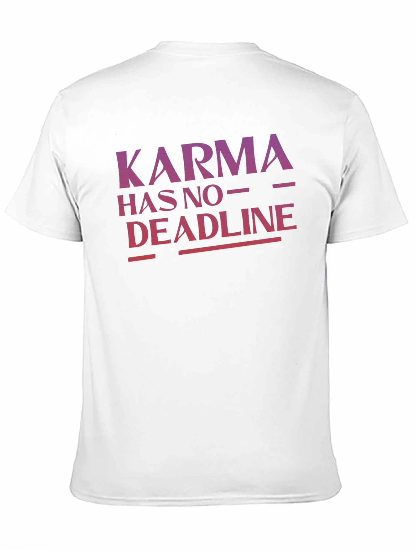 Karma Has No Deadline Black T-Shirt