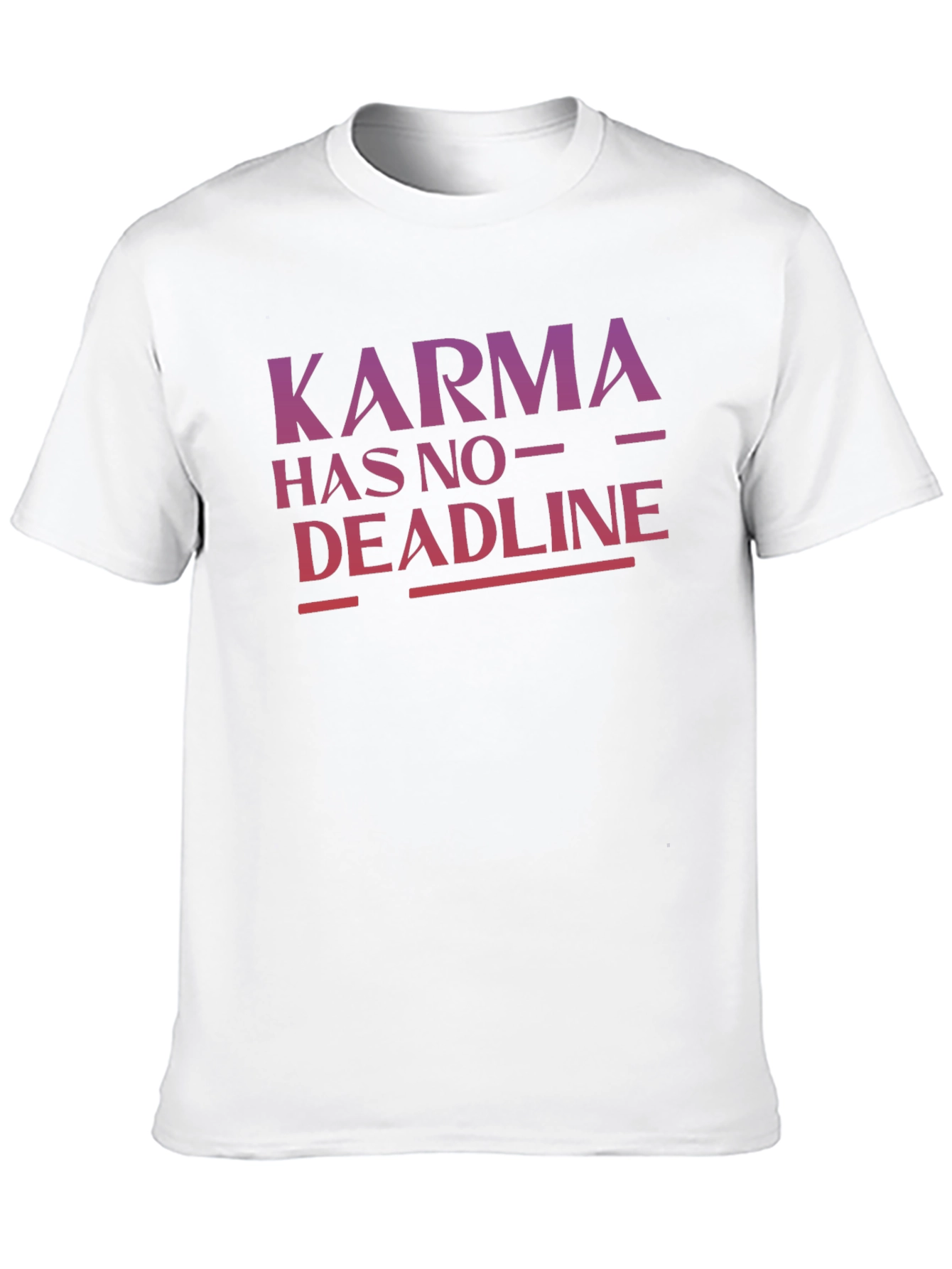 Karma Has No Deadline Black T-Shirt