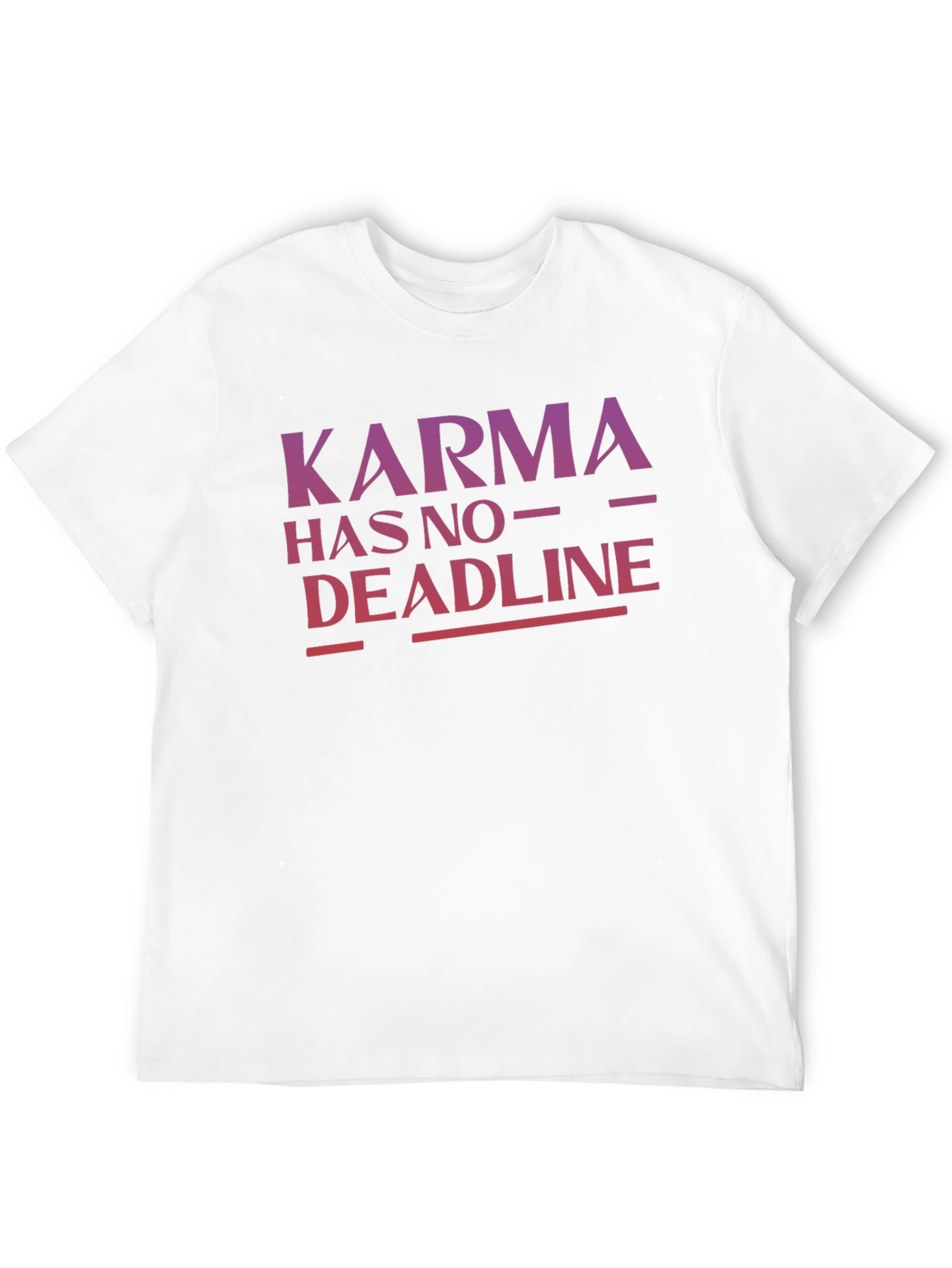 Karma Has No Deadline Black T-Shirt