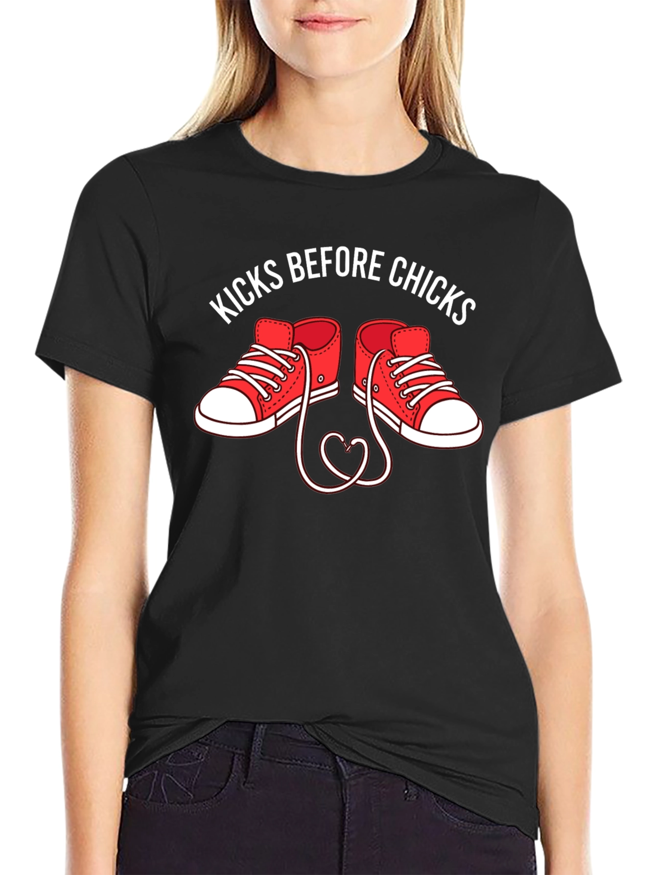 Kicks Before Chicks Graphic T-Shirt