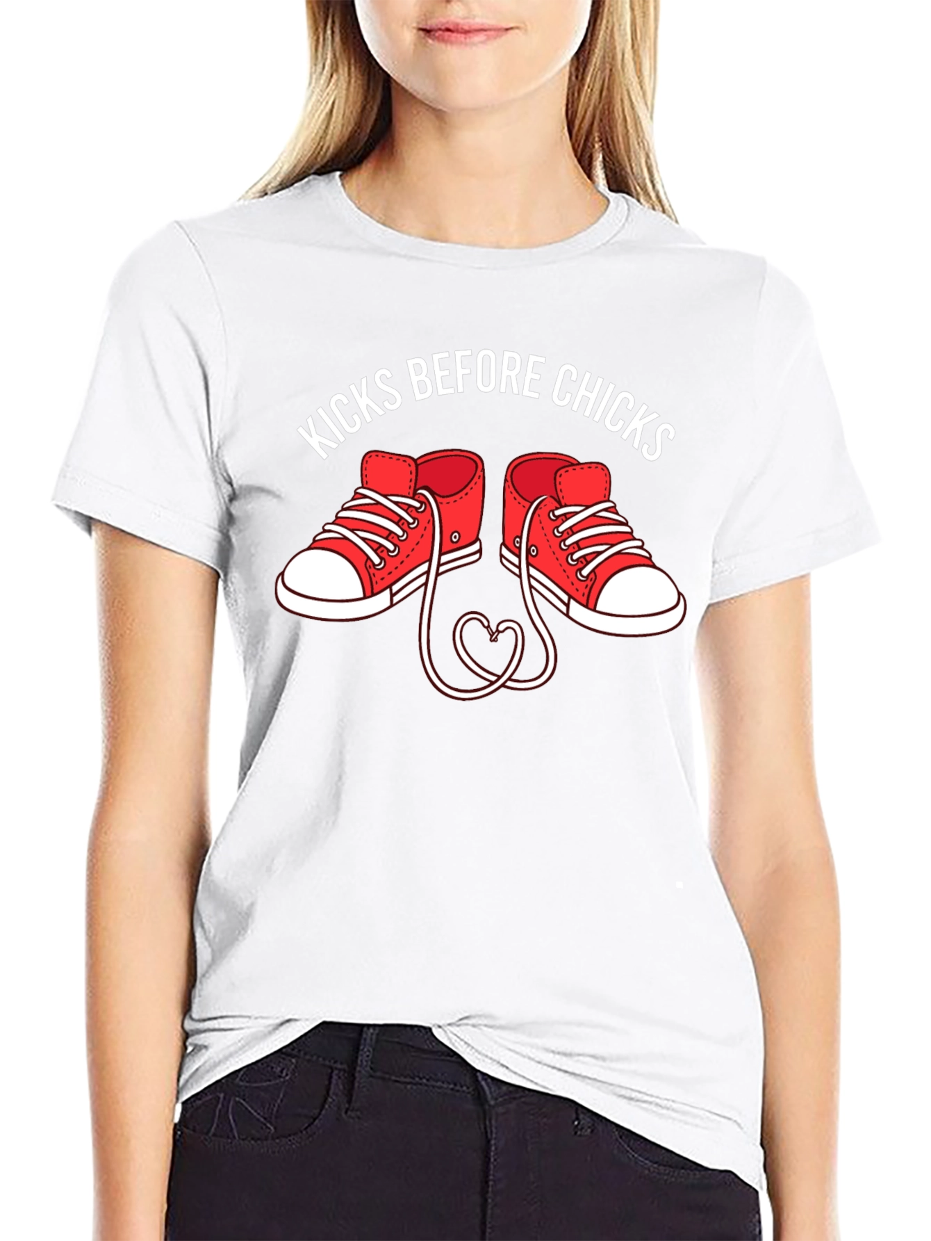 Kicks Before Chicks Graphic T-Shirt