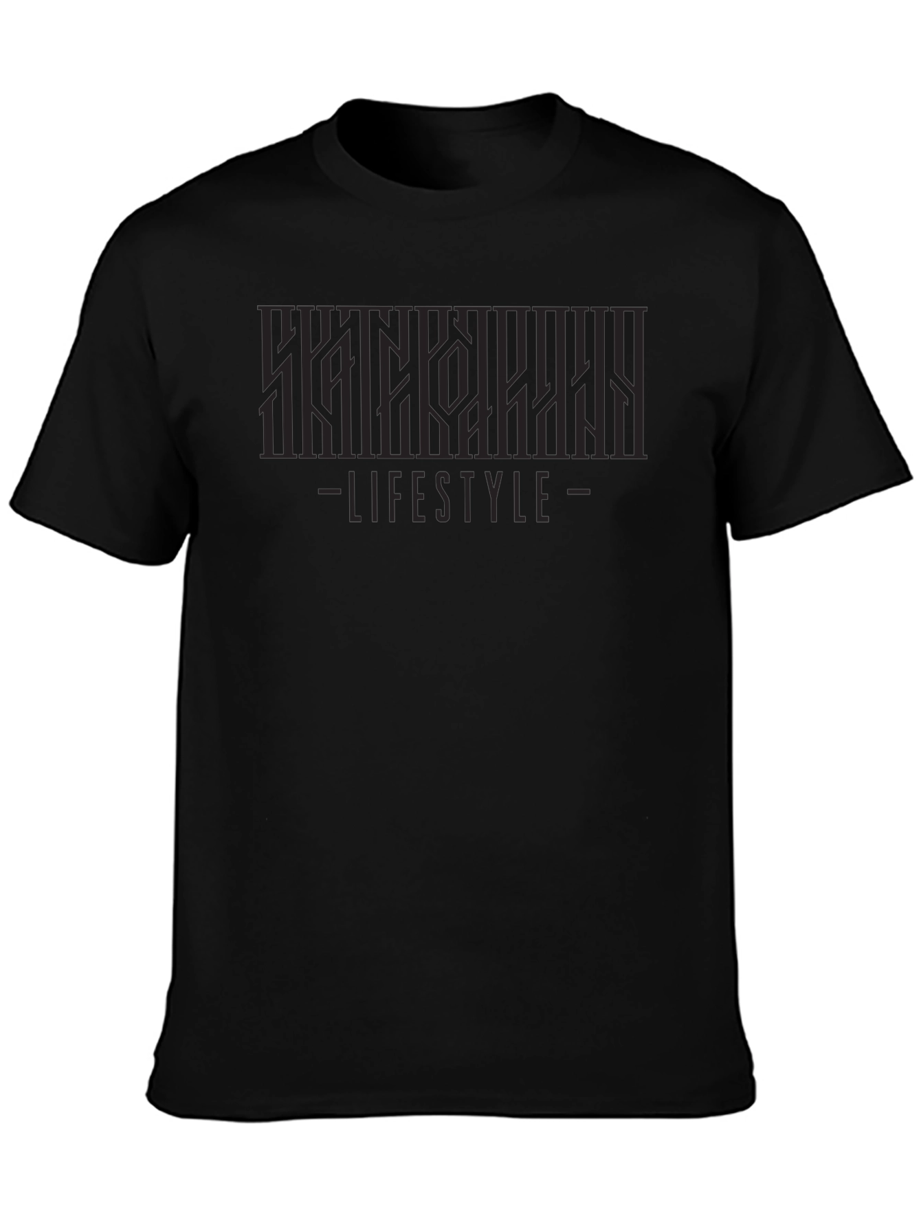 Urban Lifestyle Black Graphic Tee