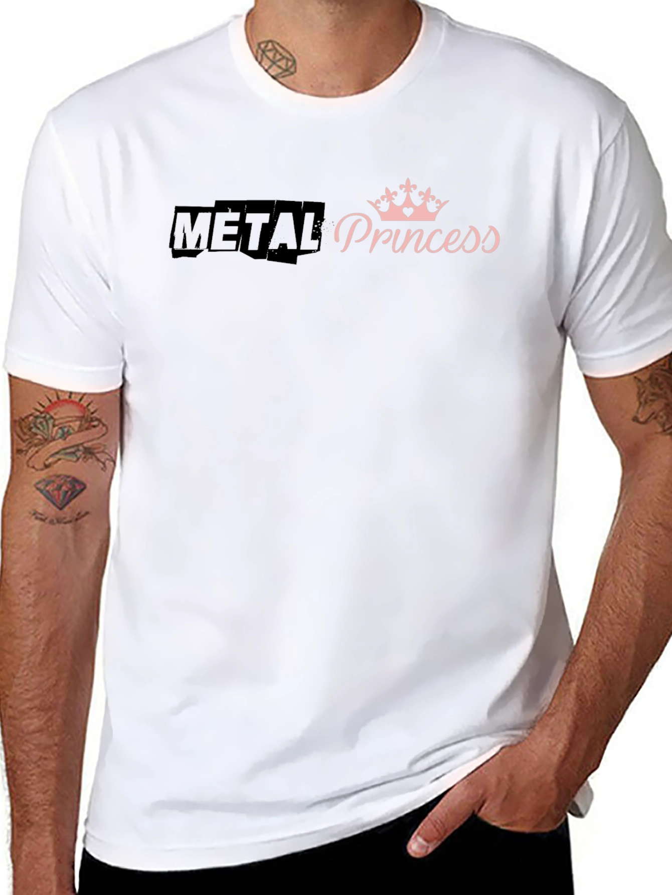 Metal Princess Graphic Tee - Black