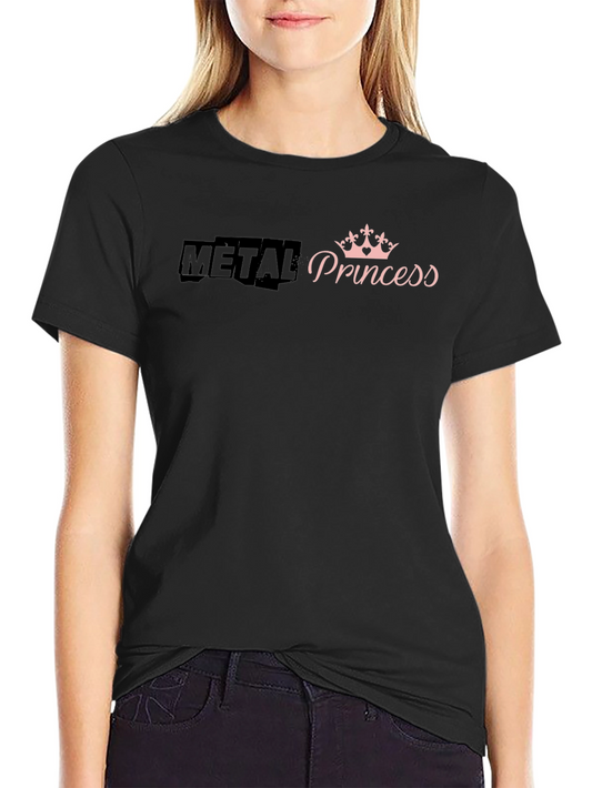 Metal Princess Graphic Tee - Black