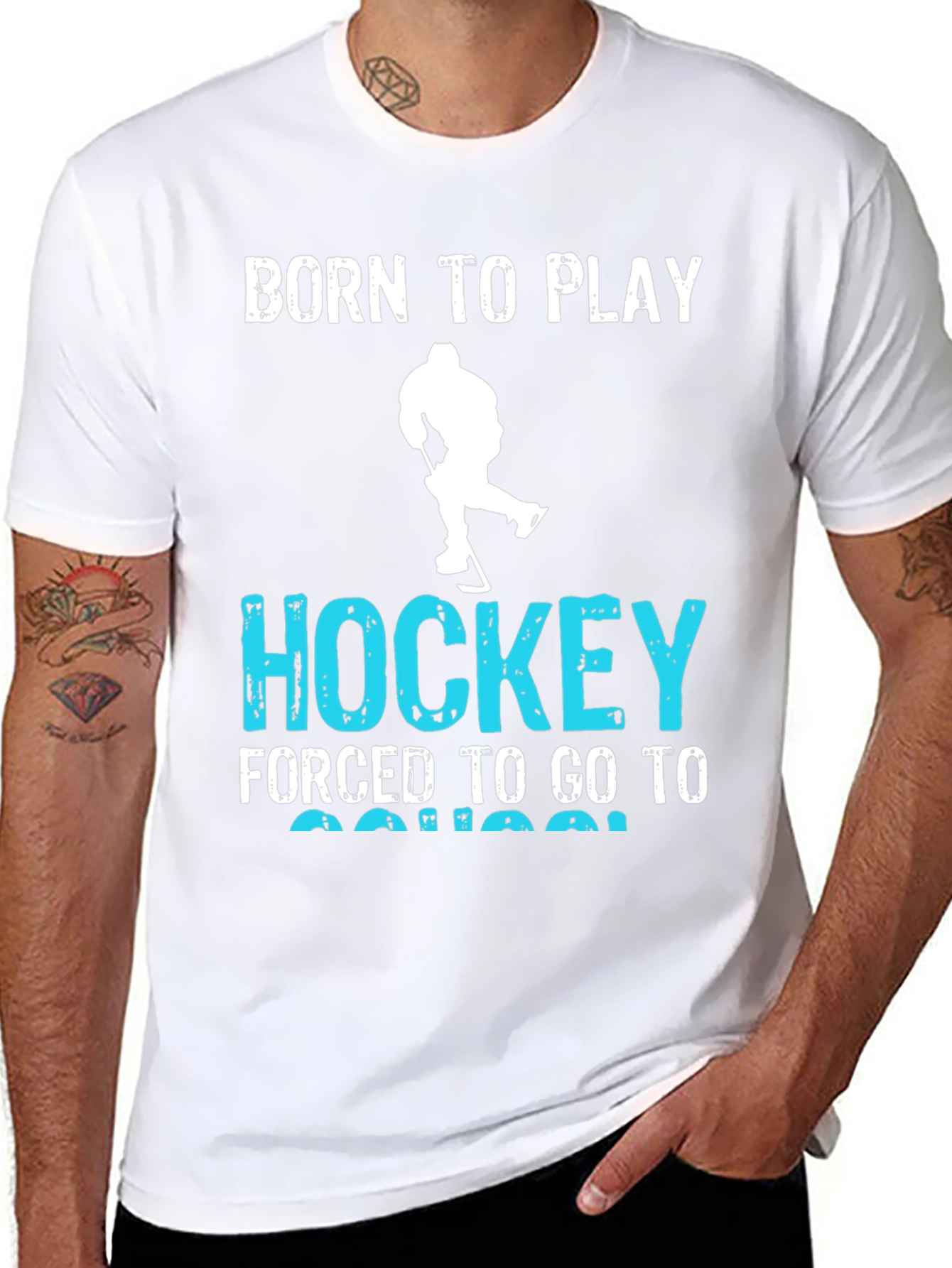 Born to Play Hockey Graphic Tee