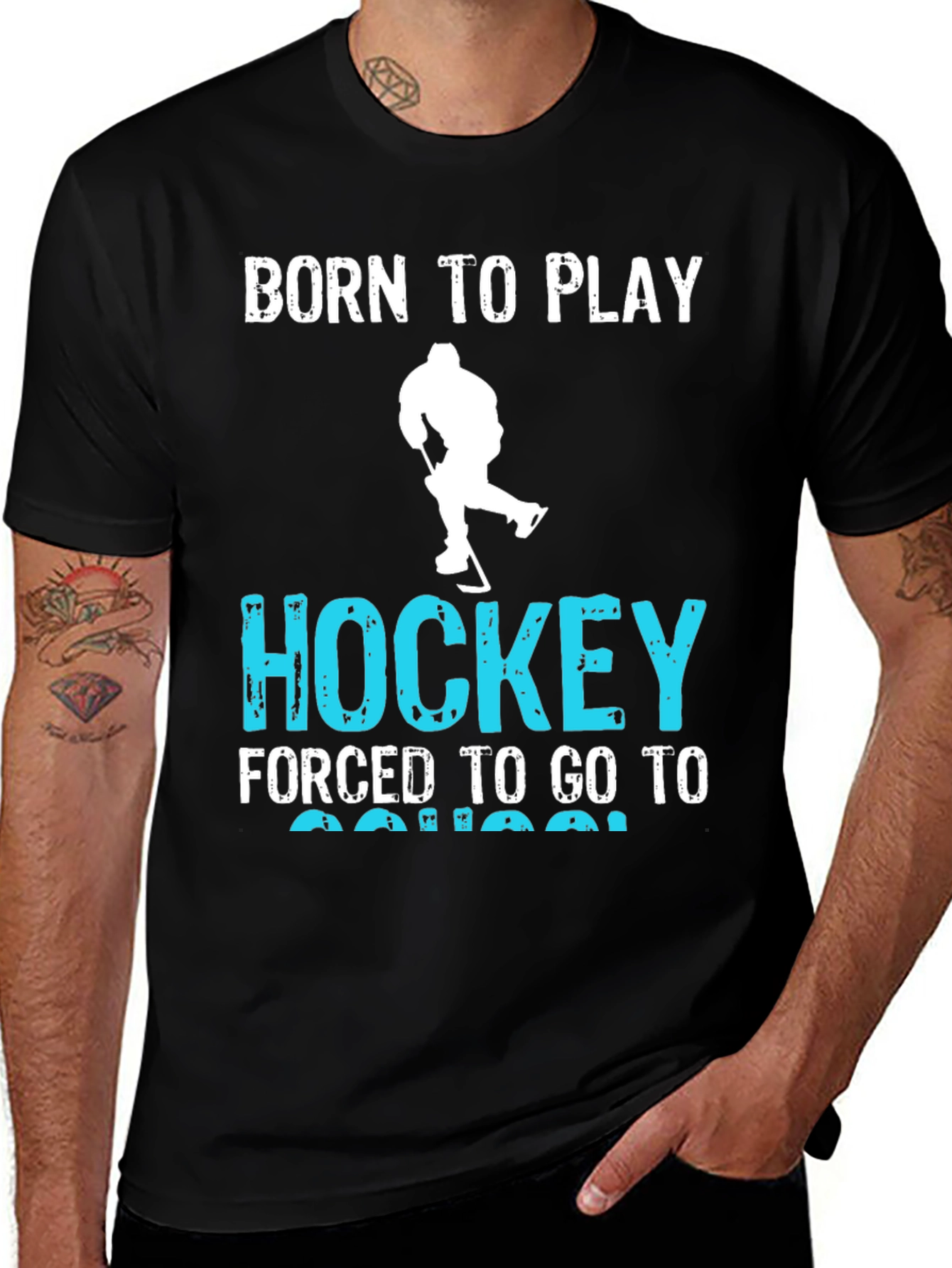 Born to Play Hockey Graphic Tee