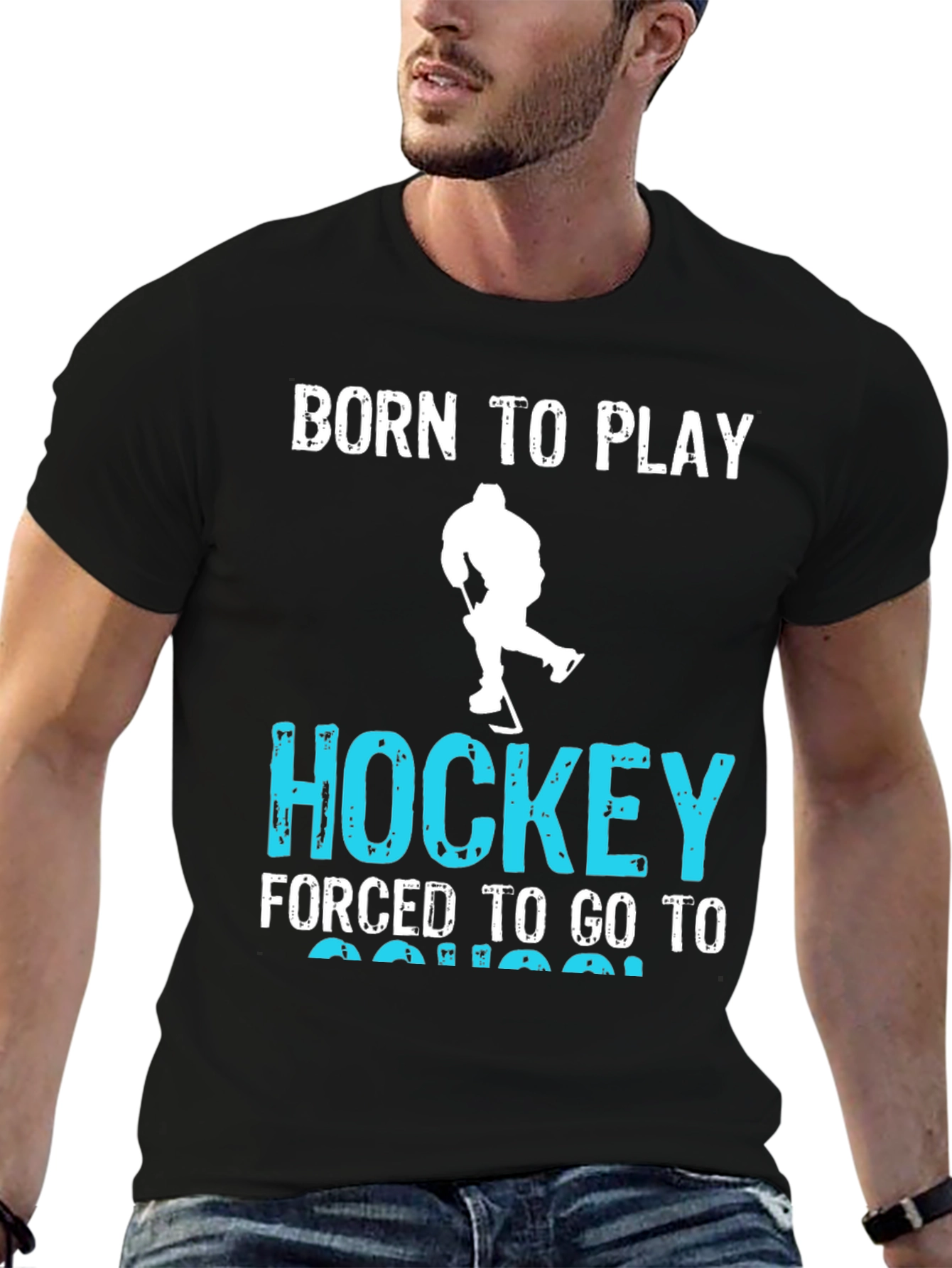 Born to Play Hockey Graphic Tee