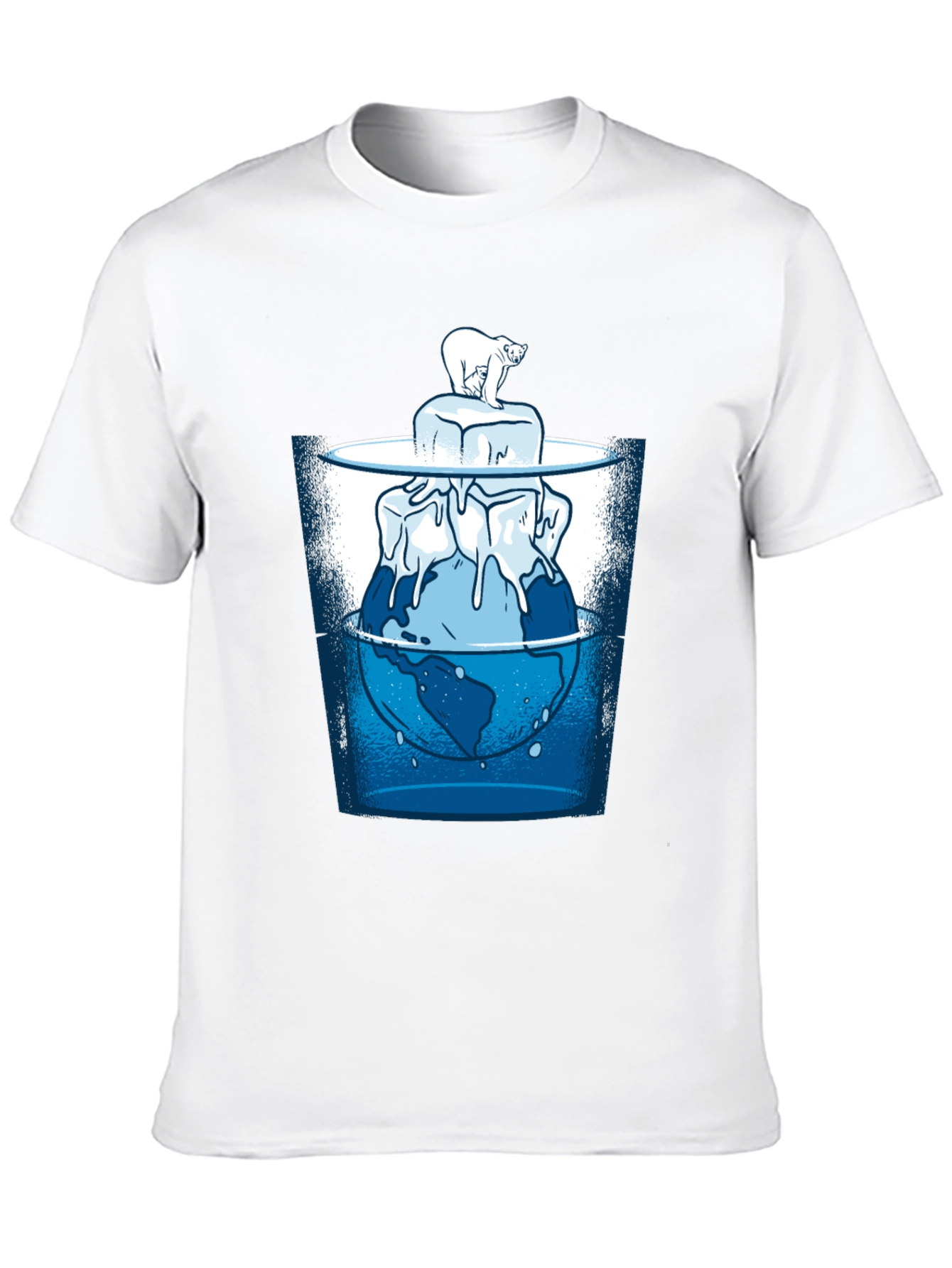 Global Warming T-Shirt - Polar Bear & Melting Ice
