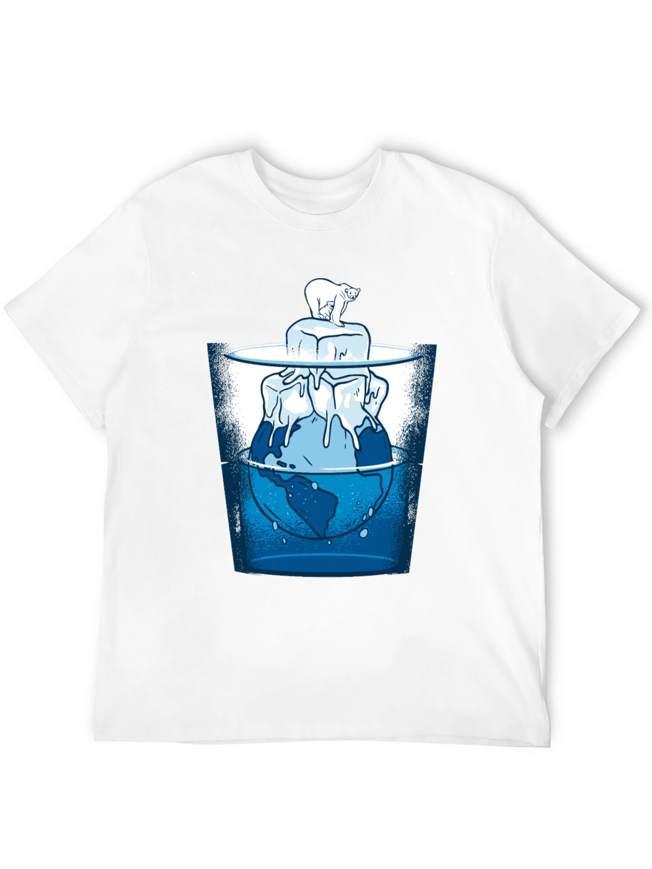 Global Warming T-Shirt - Polar Bear & Melting Ice