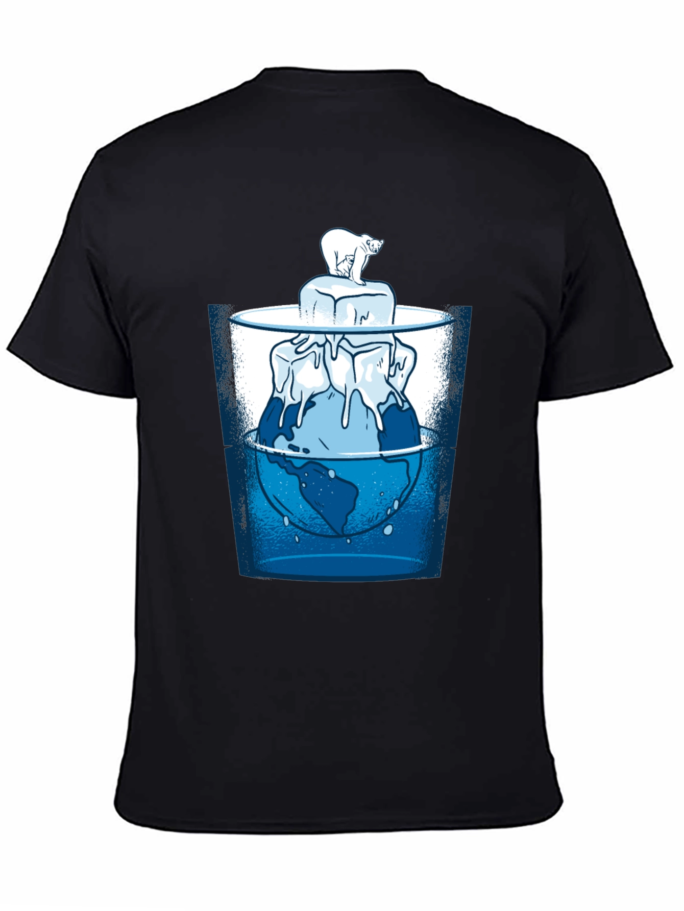 Global Warming T-Shirt - Polar Bear & Melting Ice