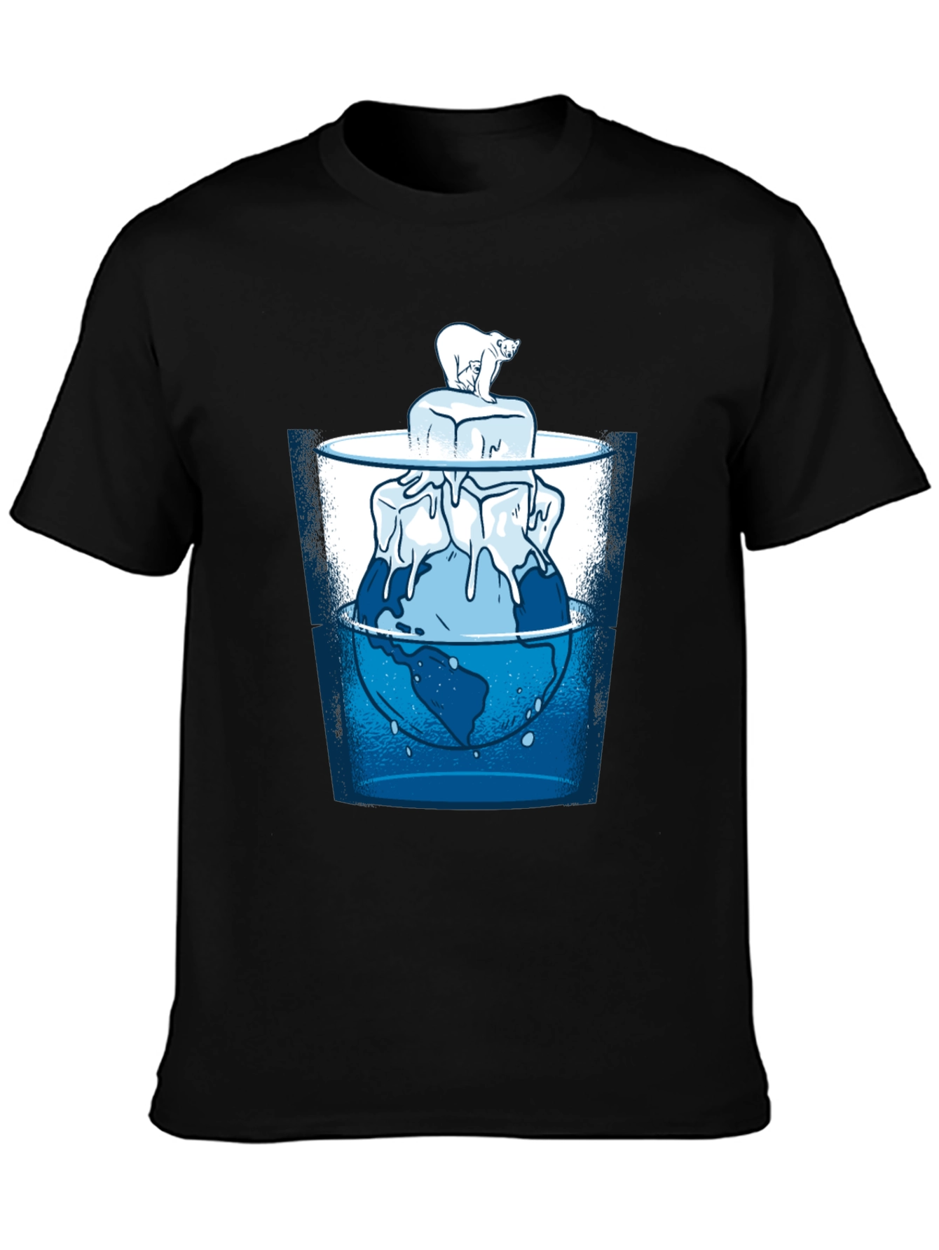 Global Warming T-Shirt - Polar Bear & Melting Ice