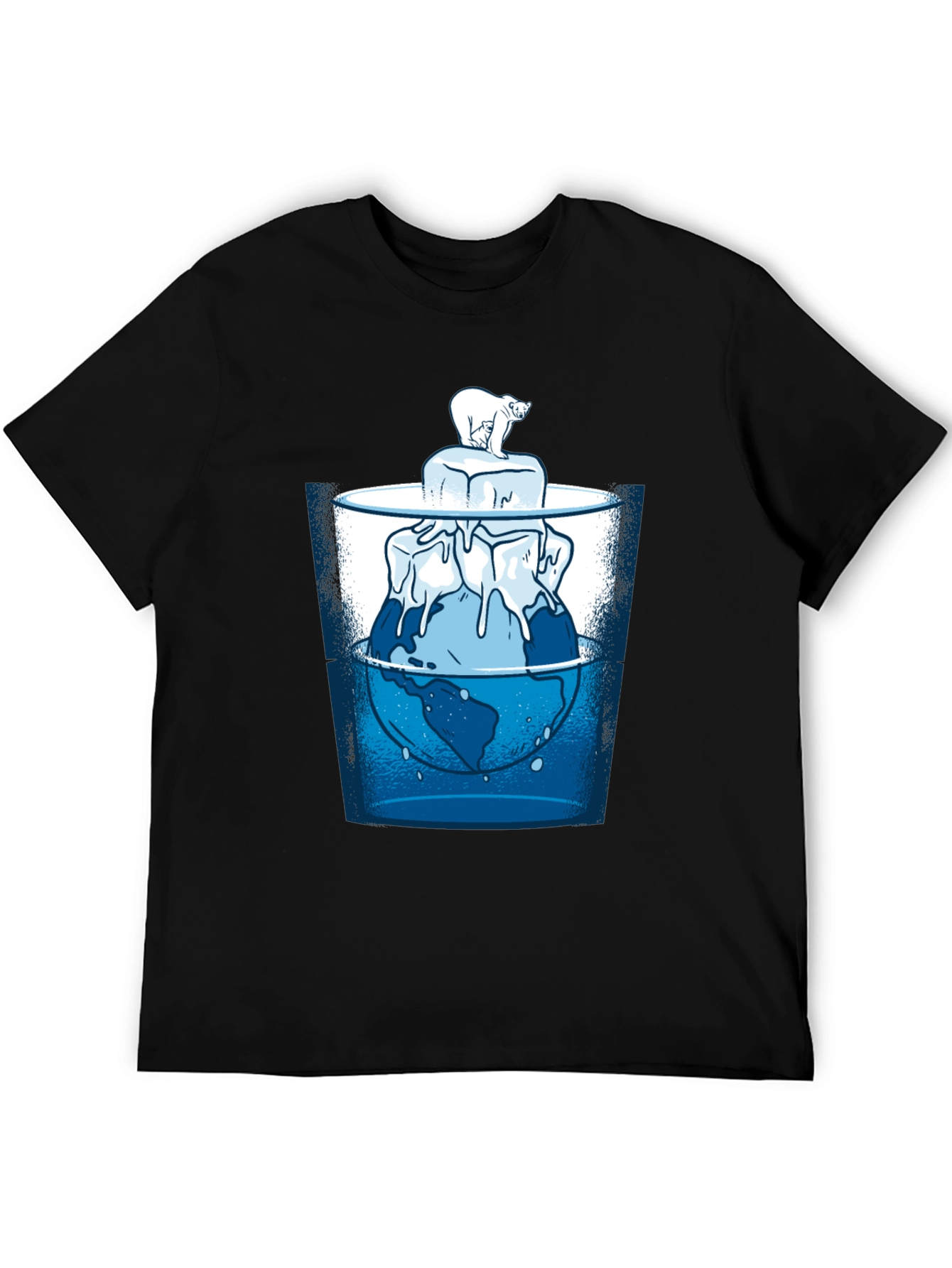 Global Warming T-Shirt - Polar Bear & Melting Ice