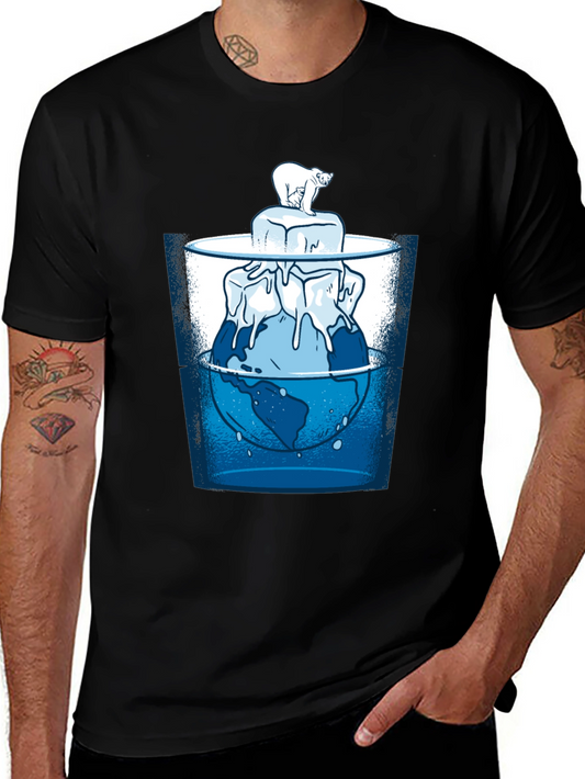 Global Warming T-Shirt - Polar Bear & Melting Ice
