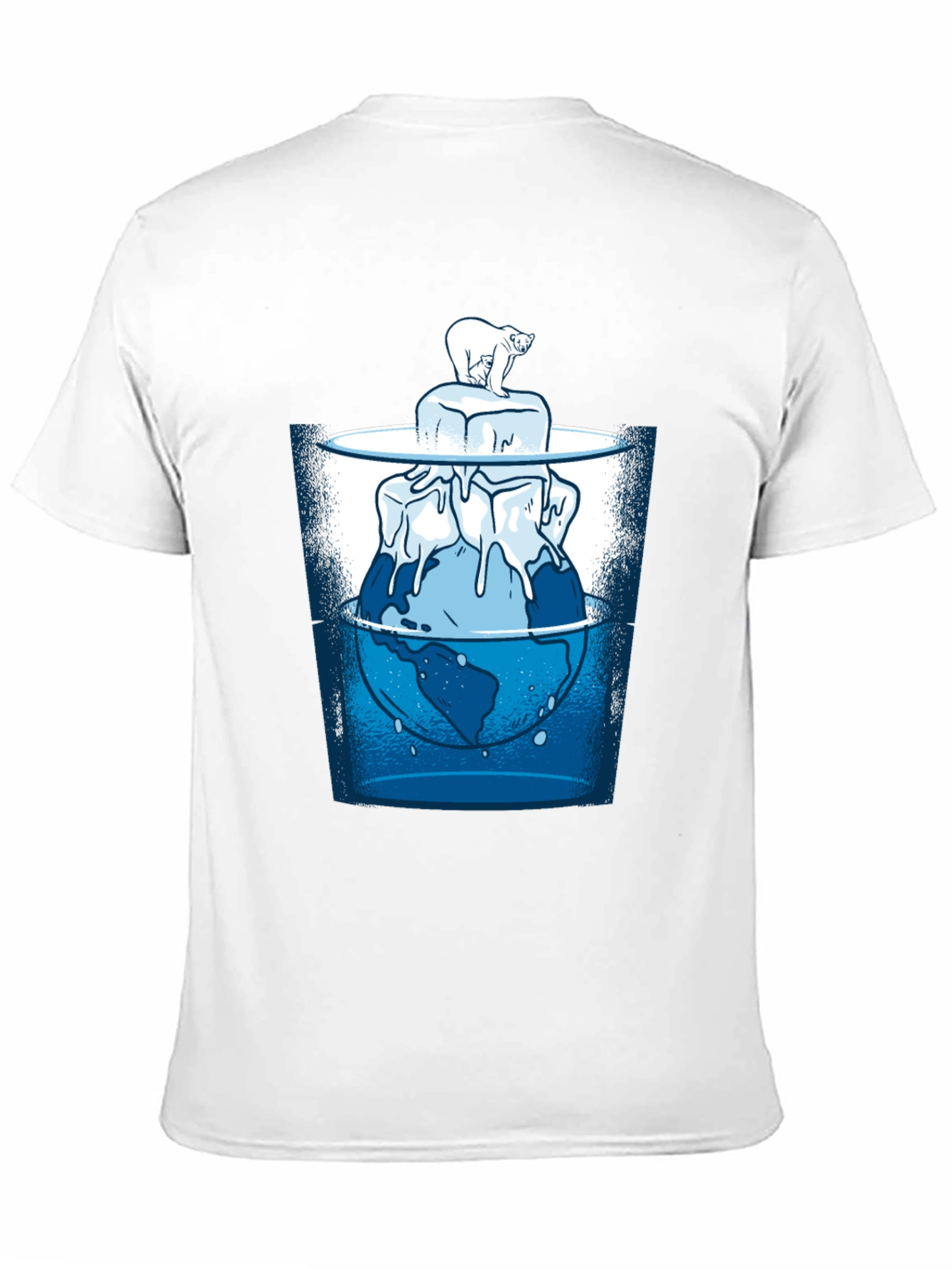 Global Warming T-Shirt - Polar Bear & Melting Ice