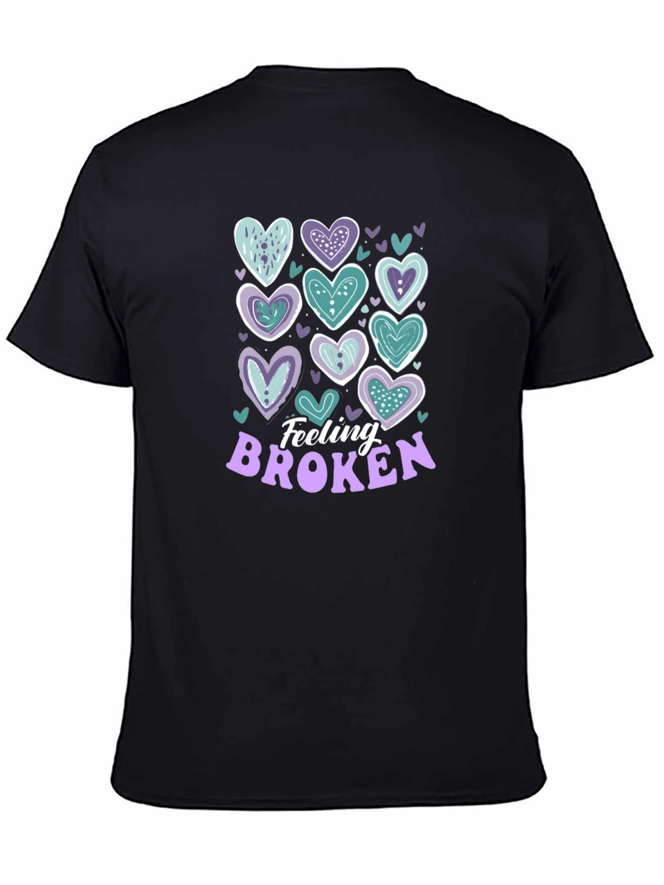 Feeling Broken Heart Graphic T-Shirt