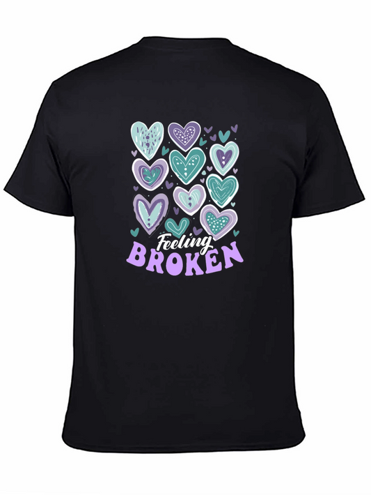 Feeling Broken Heart Graphic T-Shirt