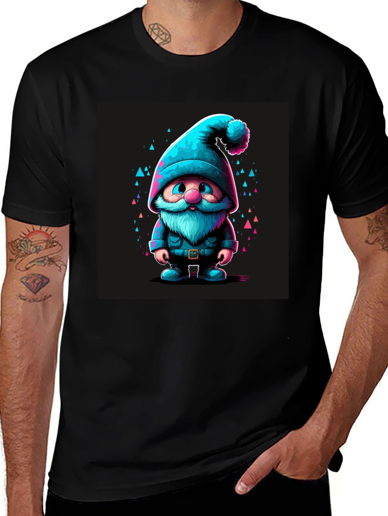 Gnome Graphic Tee - Mens Black T-Shirt