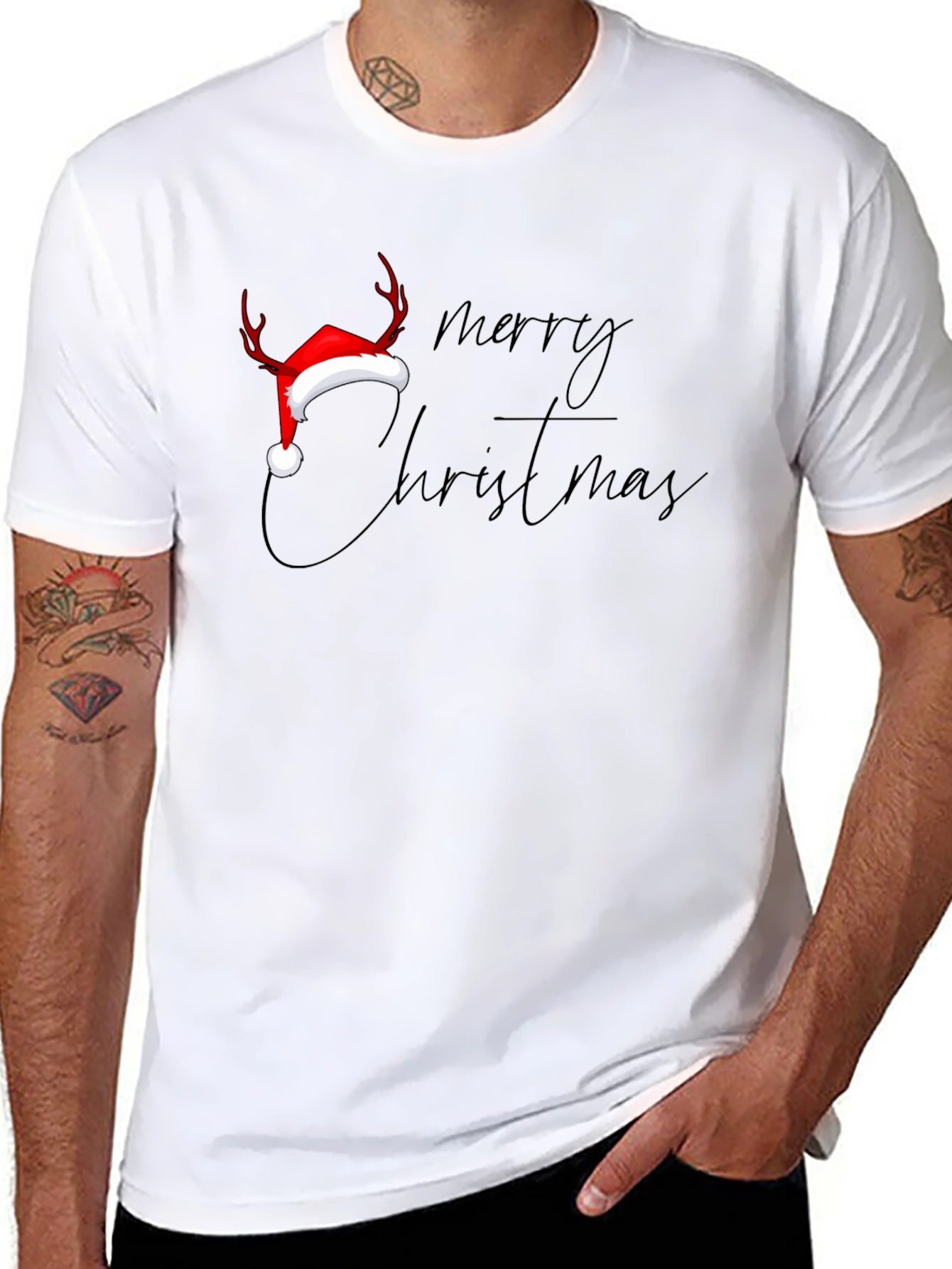 Merry Christmas T-Shirt - Holiday Festive Wear