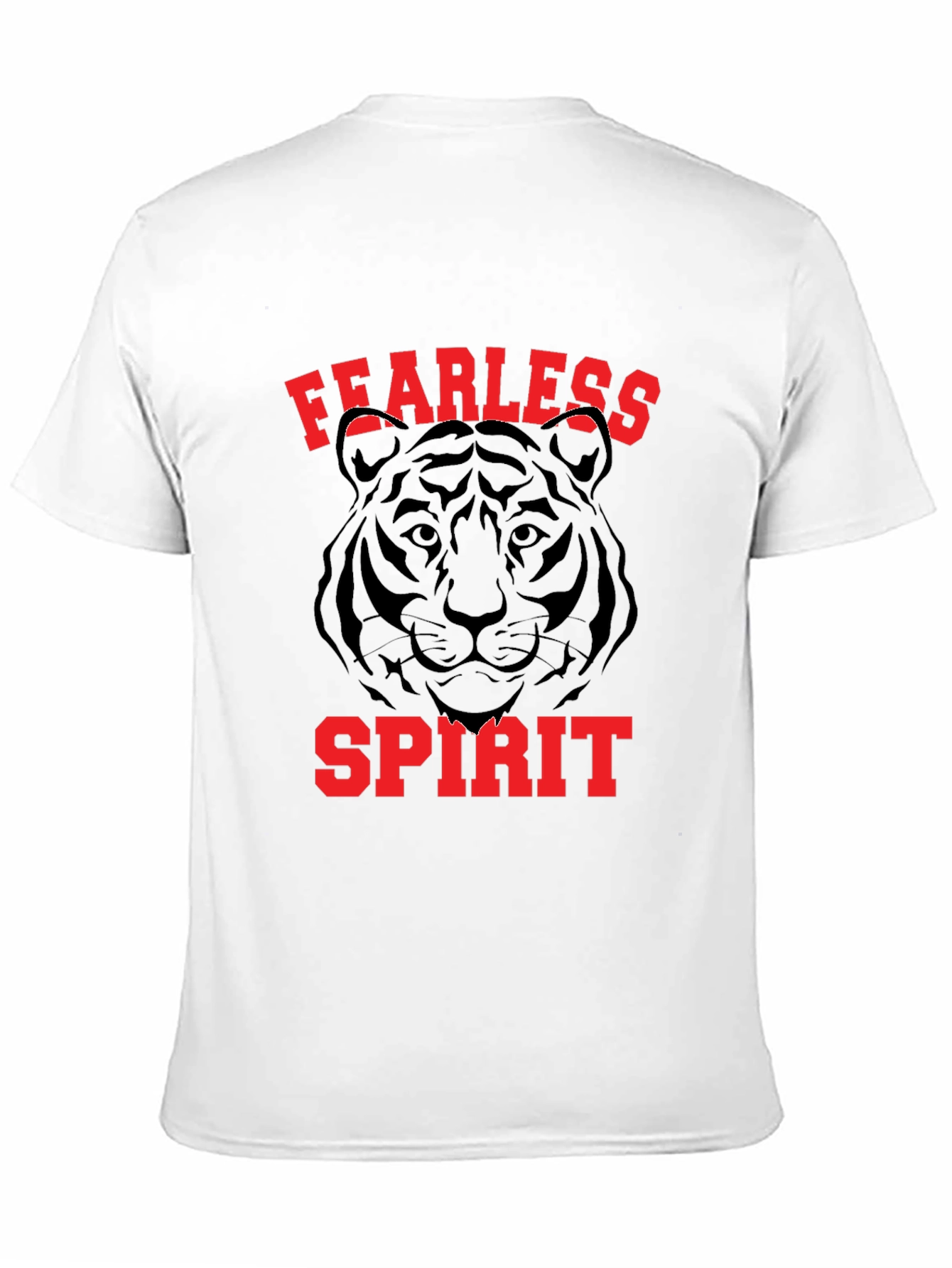 Fearless Spirit Tiger Graphic T-Shirt - Bold Black Tee