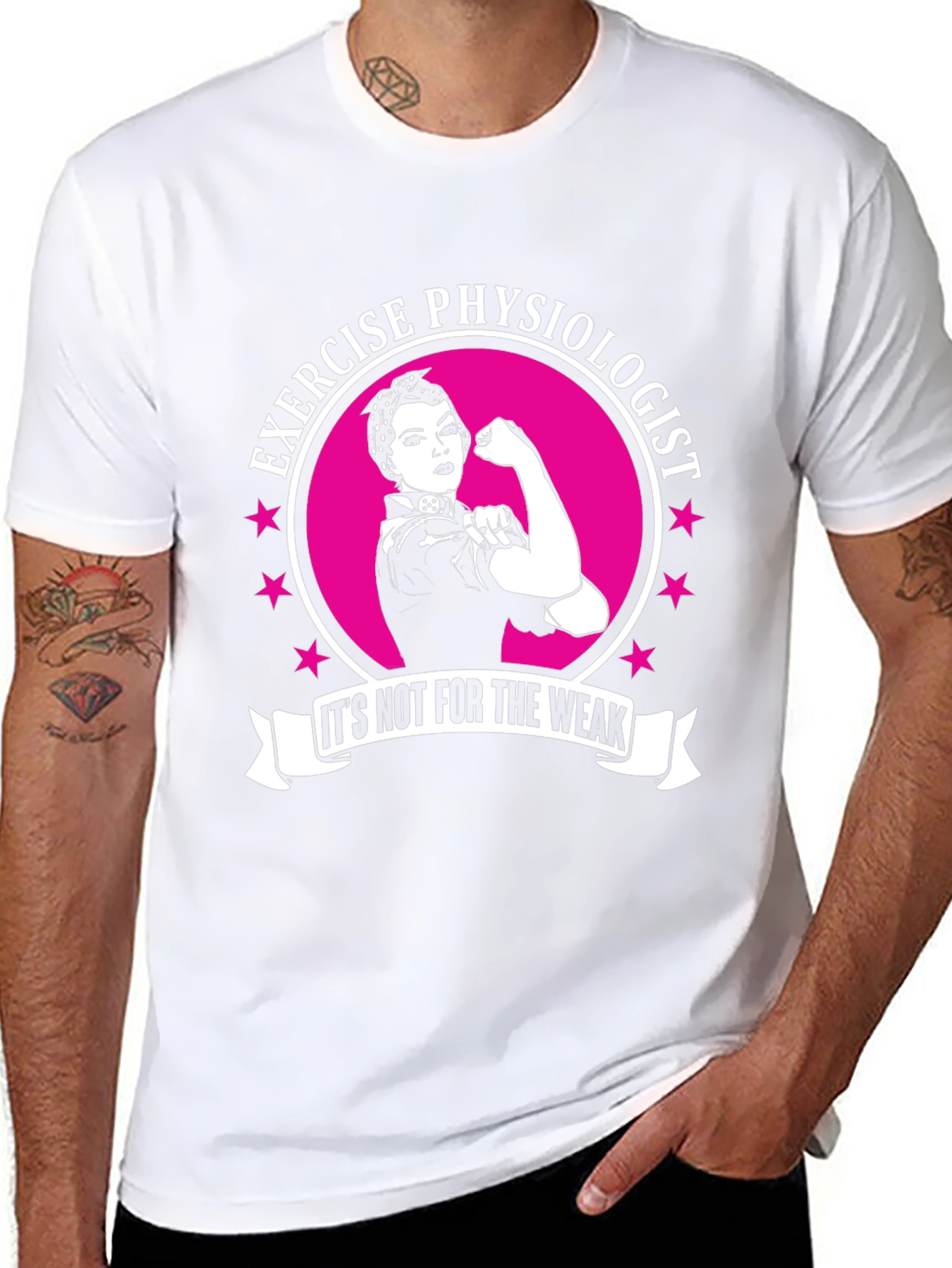 Exercise Physiologist T-Shirt - Rosie the Riveter Style