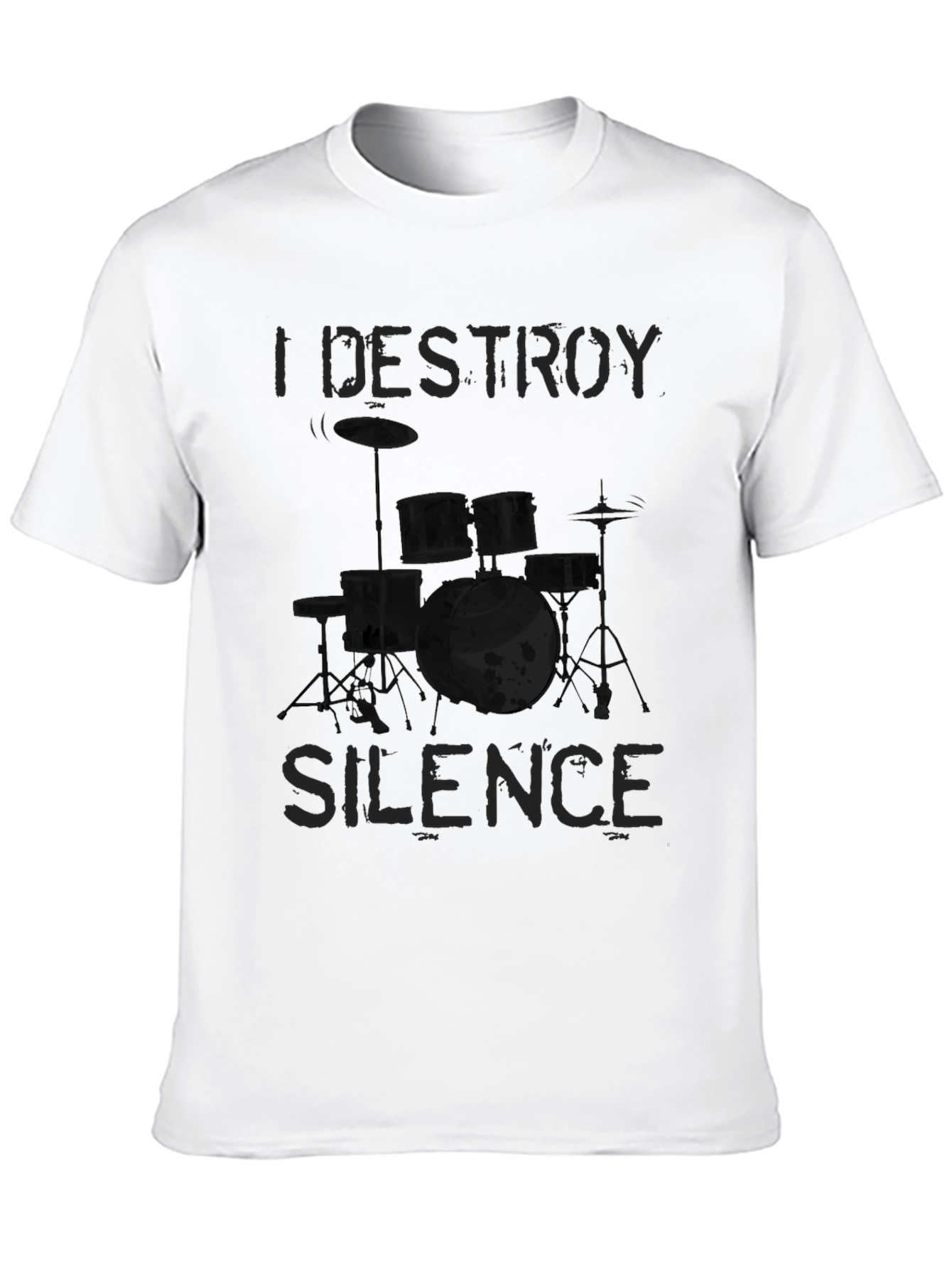 I Destroy Silence Graphic T-Shirt - Drummer Tee