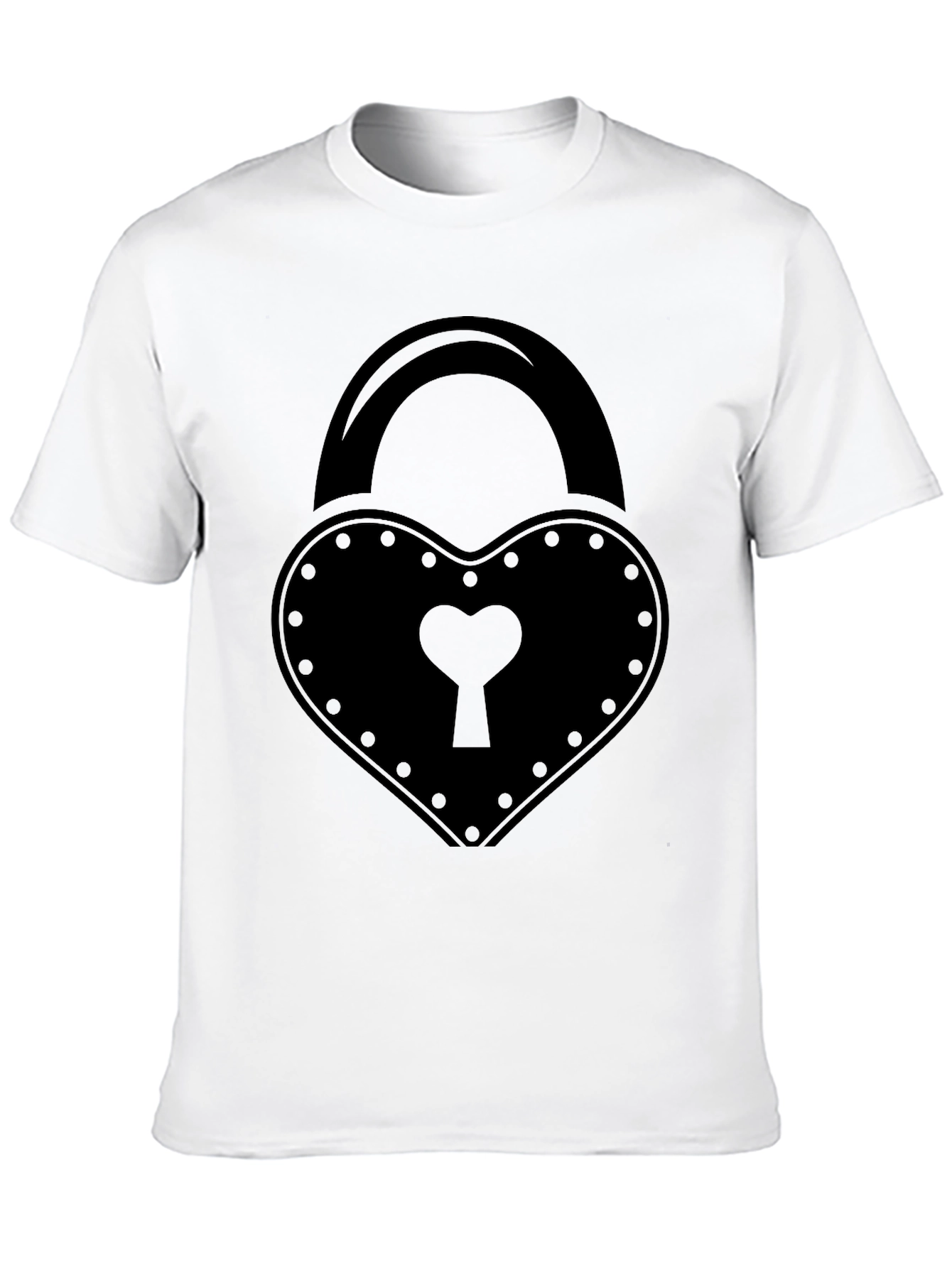 Heart Lock T-Shirt - Love & Security Style