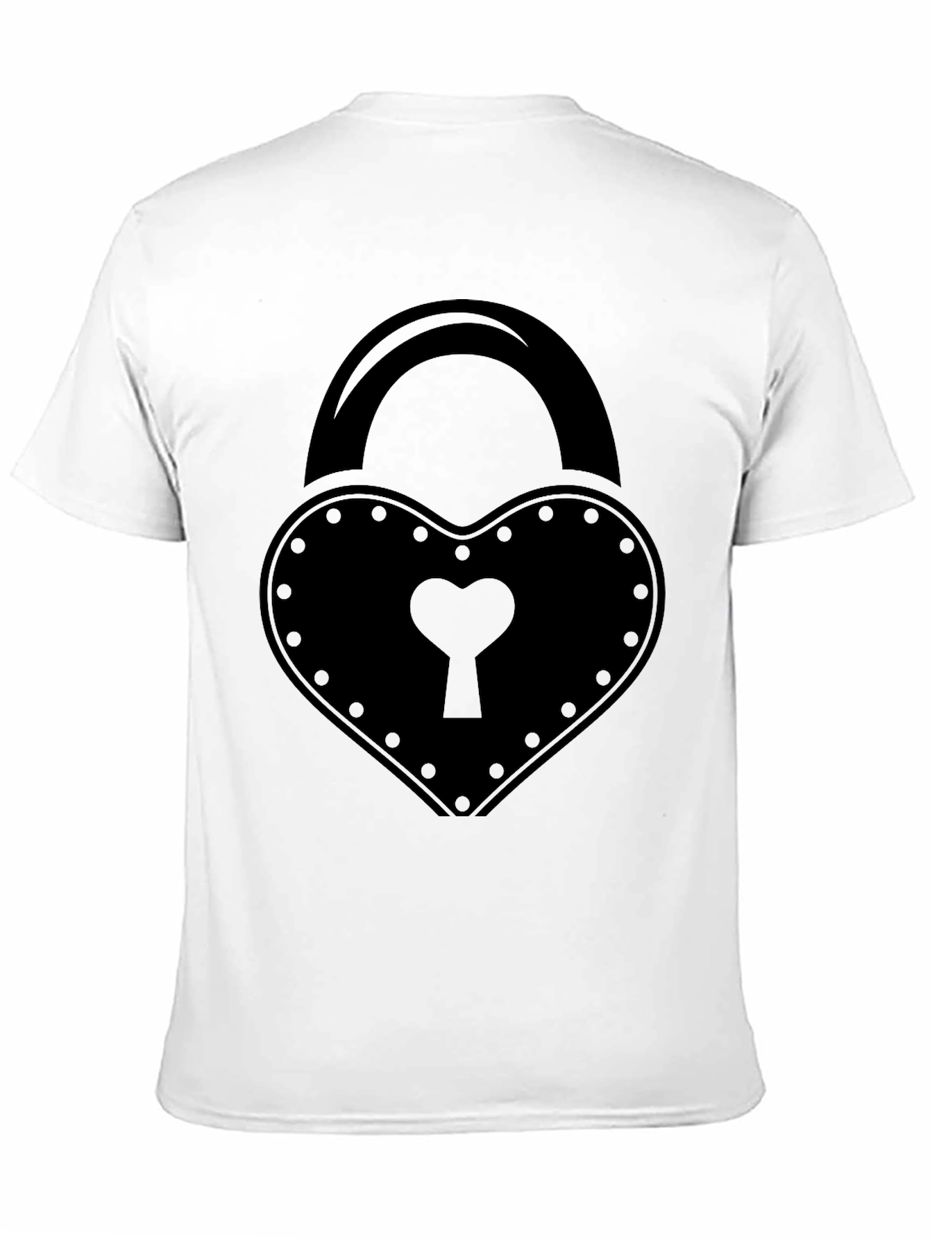 Heart Lock T-Shirt - Love & Security Style