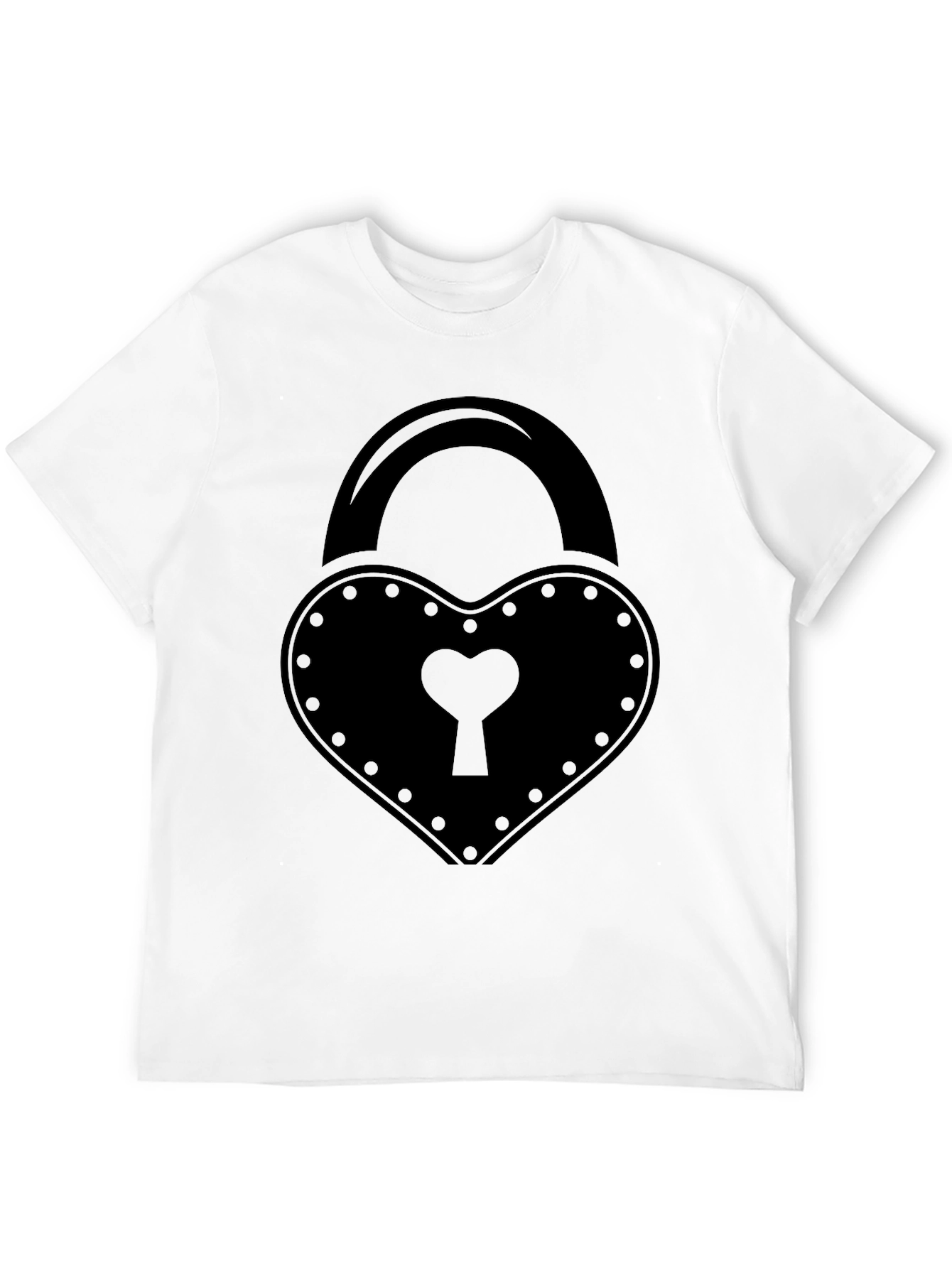 Heart Lock T-Shirt - Love & Security Style