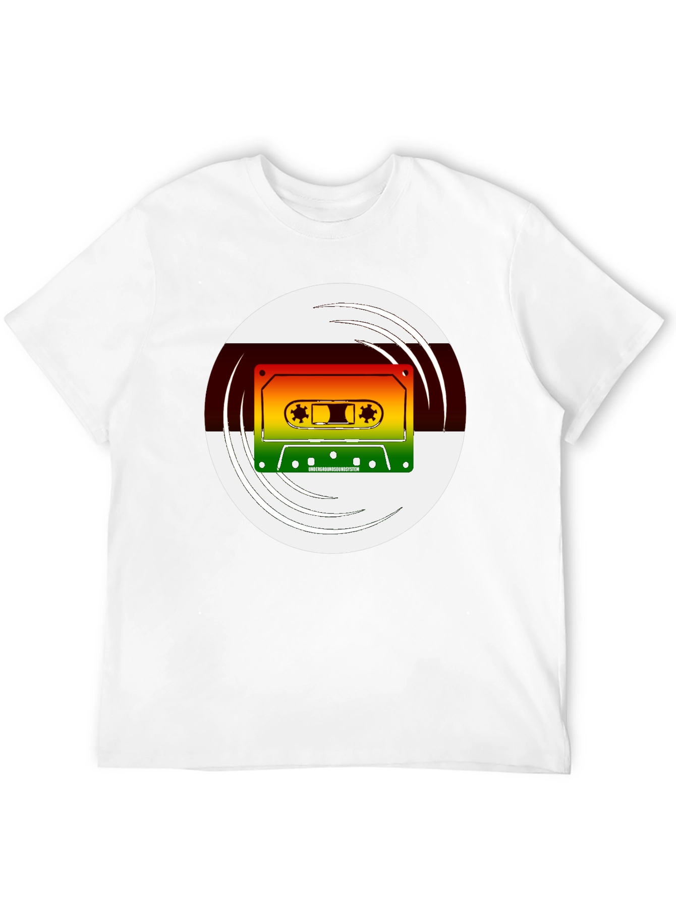 Retro Cassette Graphic T-Shirt - Black