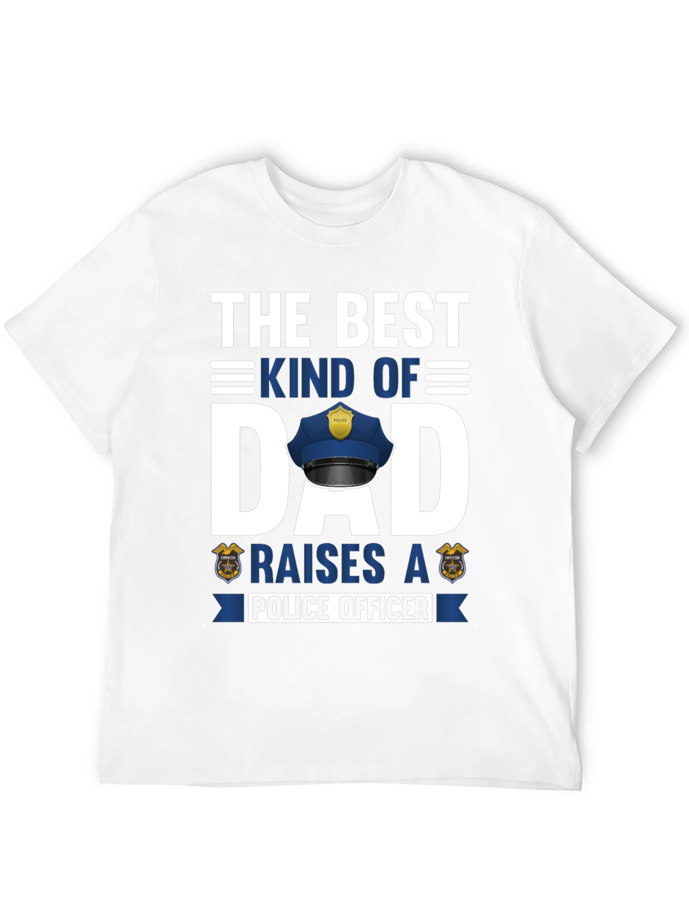 Best Kind of Dad Police Officer Graphic T-Shirt