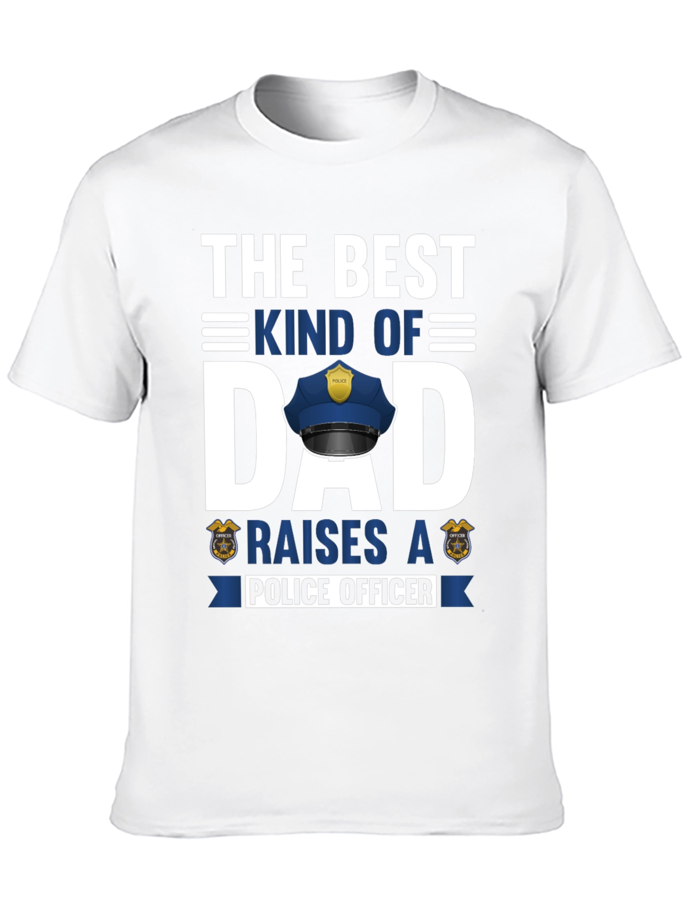Best Kind of Dad Police Officer Graphic T-Shirt