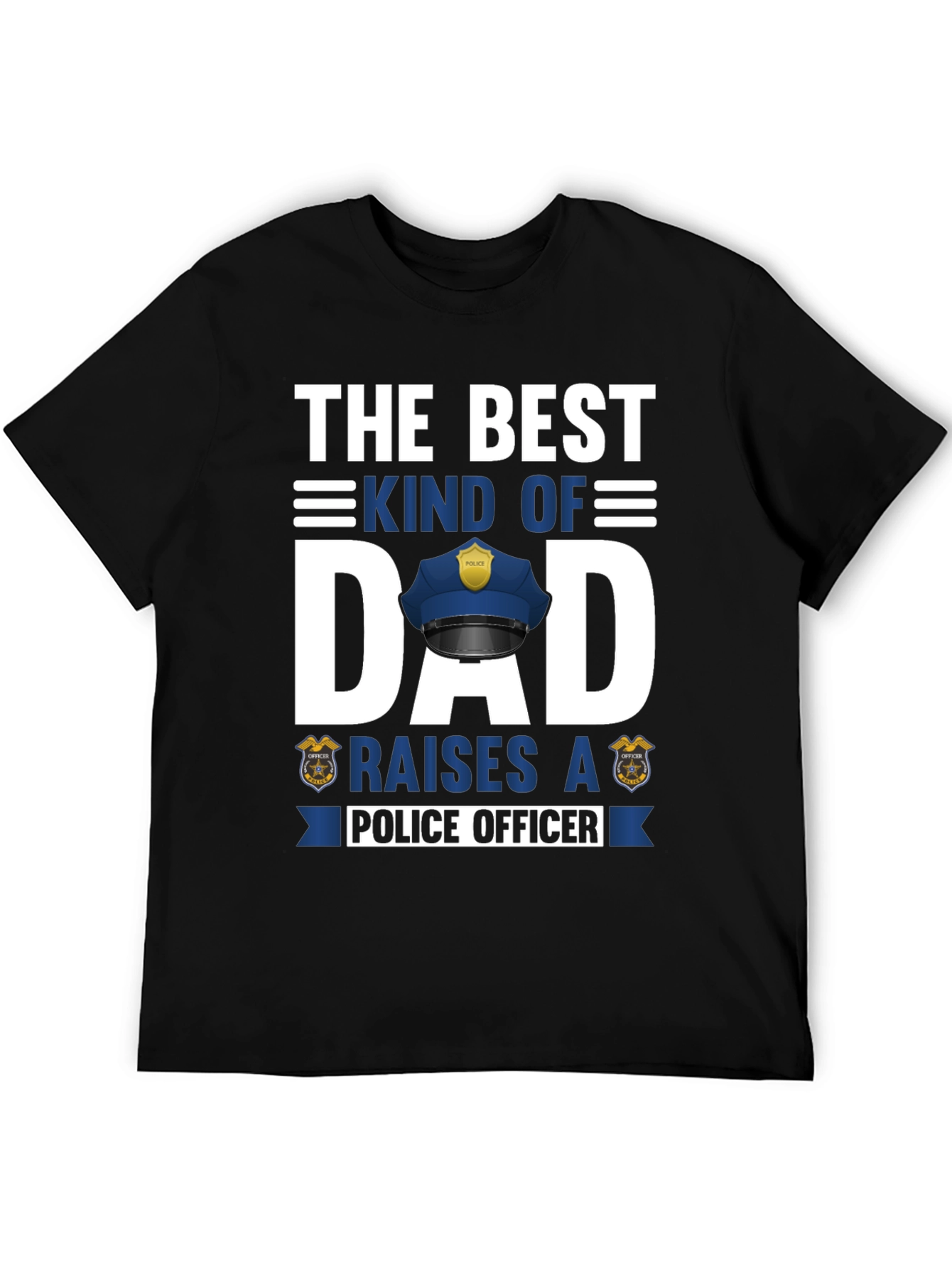 Best Kind of Dad Police Officer Graphic T-Shirt