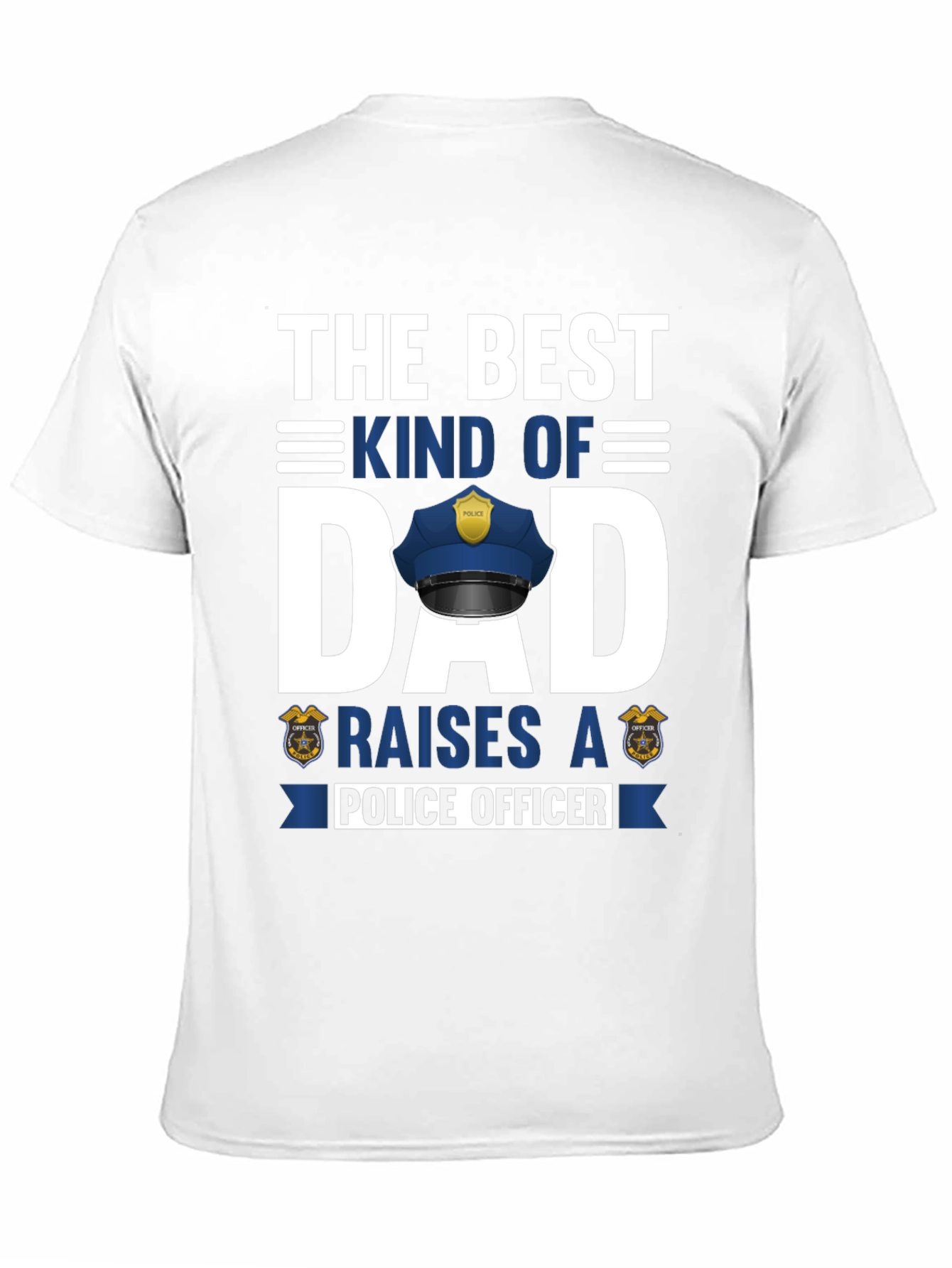 Best Kind of Dad Police Officer Graphic T-Shirt