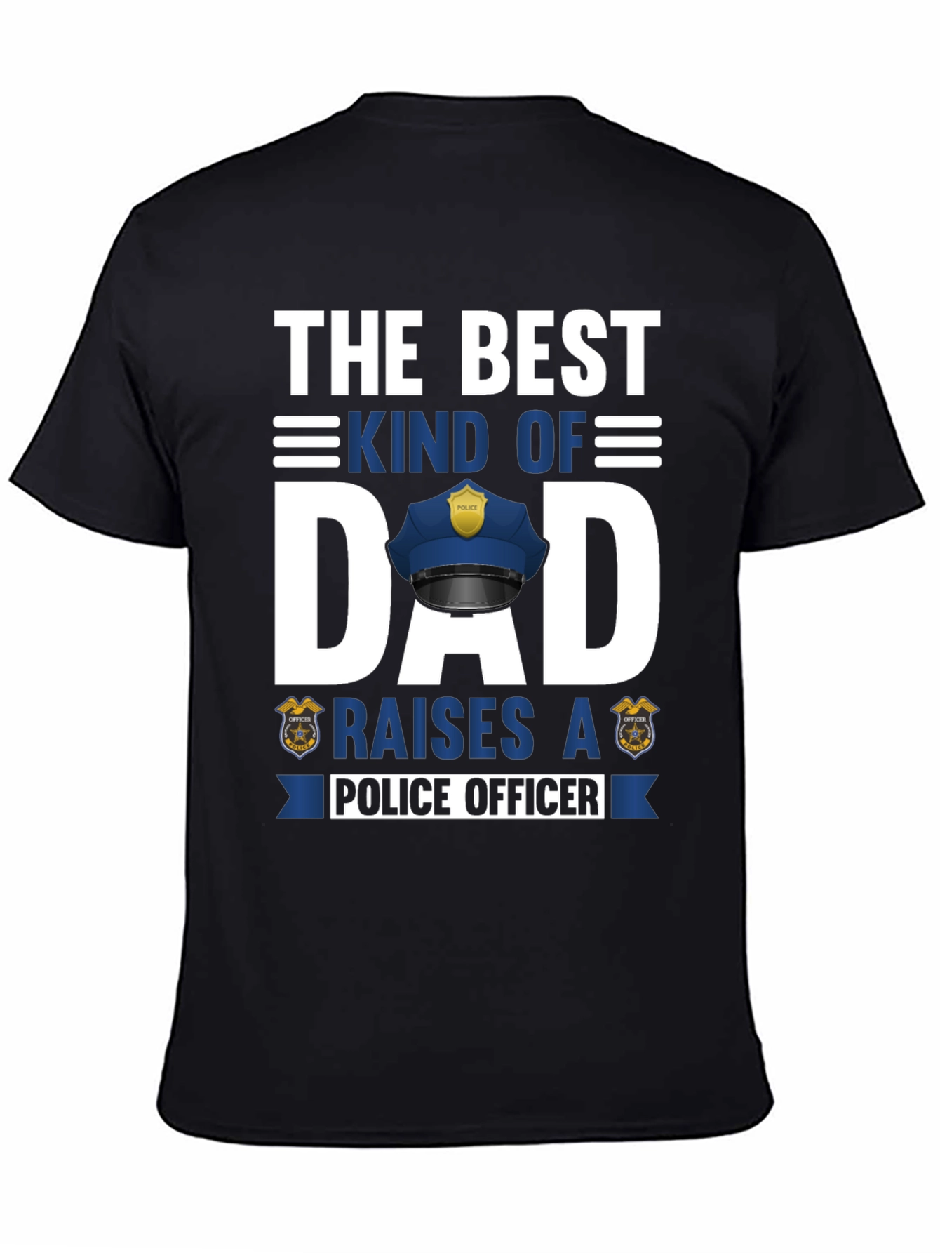 Best Kind of Dad Police Officer Graphic T-Shirt