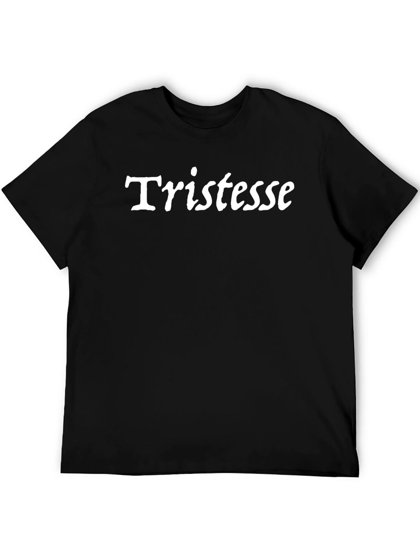 Tristesse Black T-Shirt - Stylish Unisex Tee