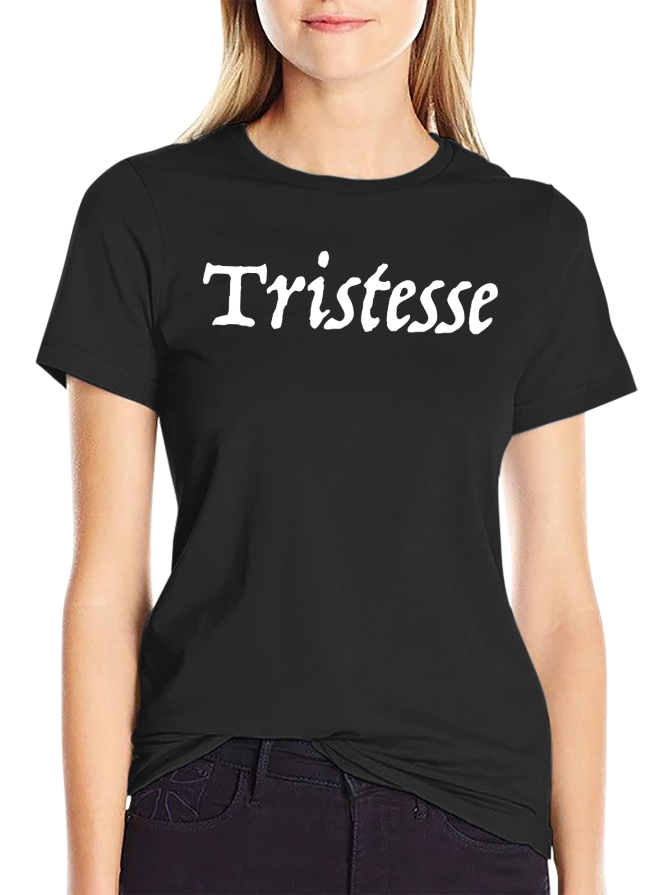 Tristesse Black T-Shirt - Stylish Unisex Tee