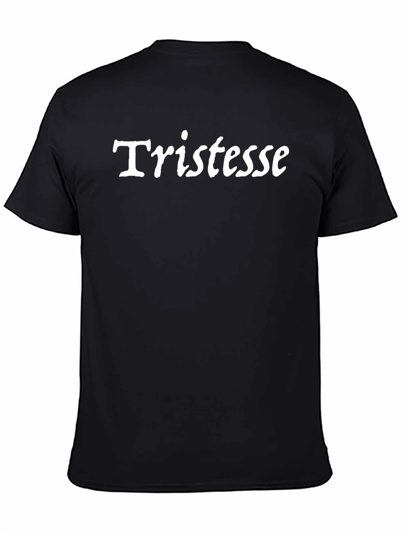 Tristesse Black T-Shirt - Stylish Unisex Tee