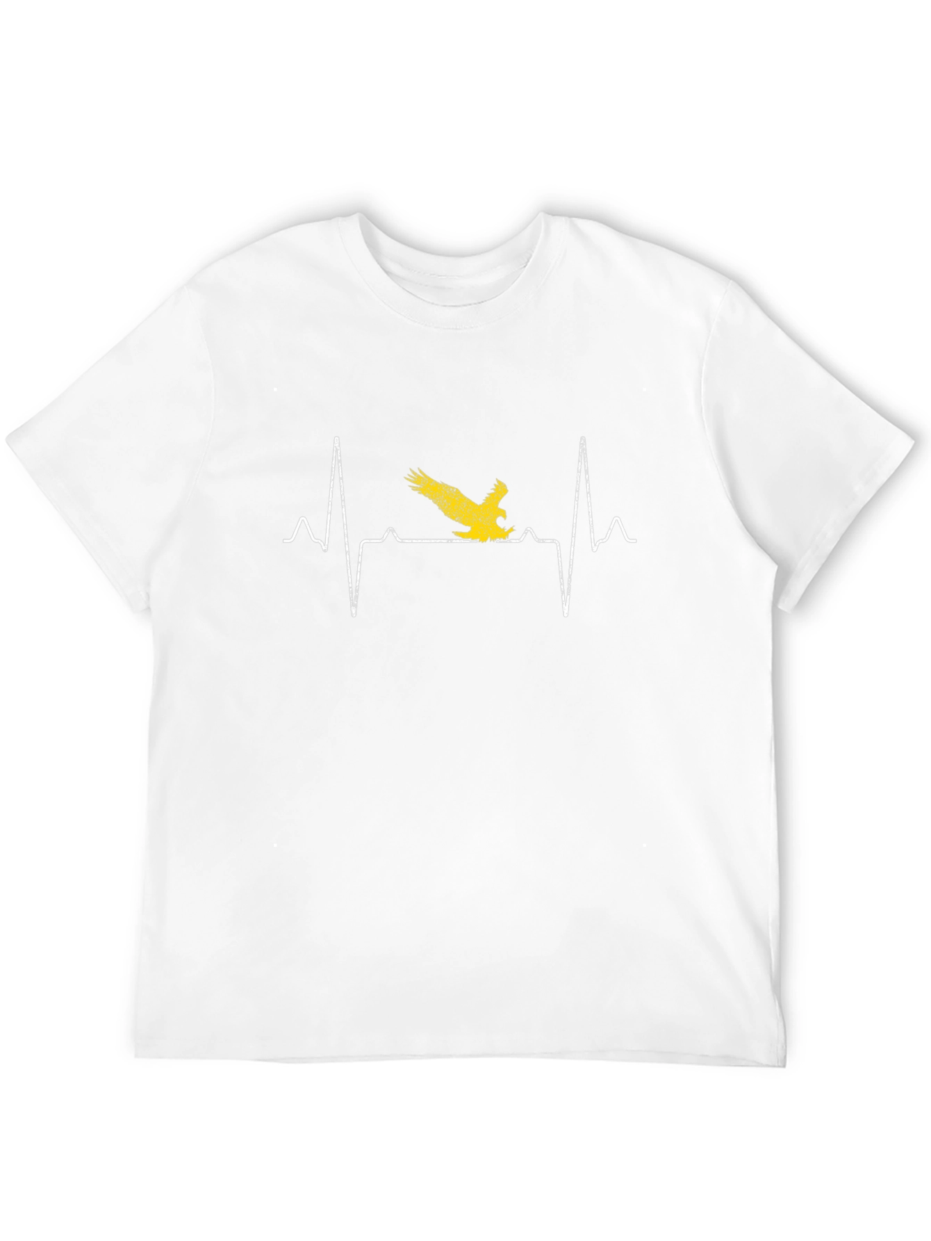 Eagle Heartbeat Graphic Tee - Stylish Bird Lover Design