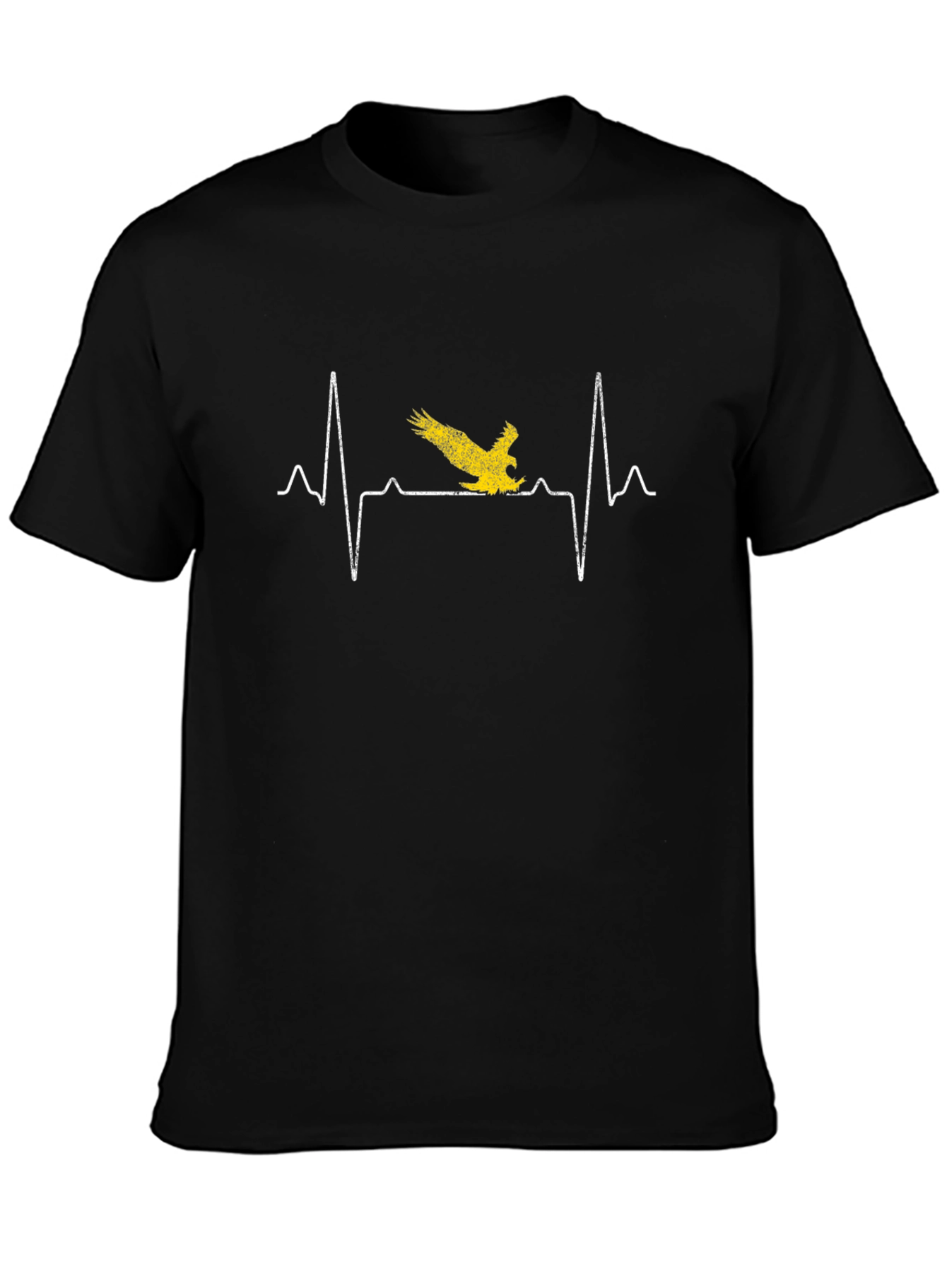 Eagle Heartbeat Graphic Tee - Stylish Bird Lover Design