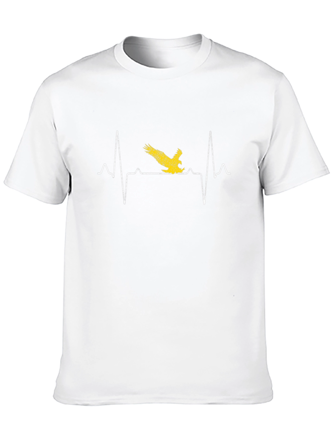 Eagle Heartbeat Graphic Tee - Stylish Bird Lover Design