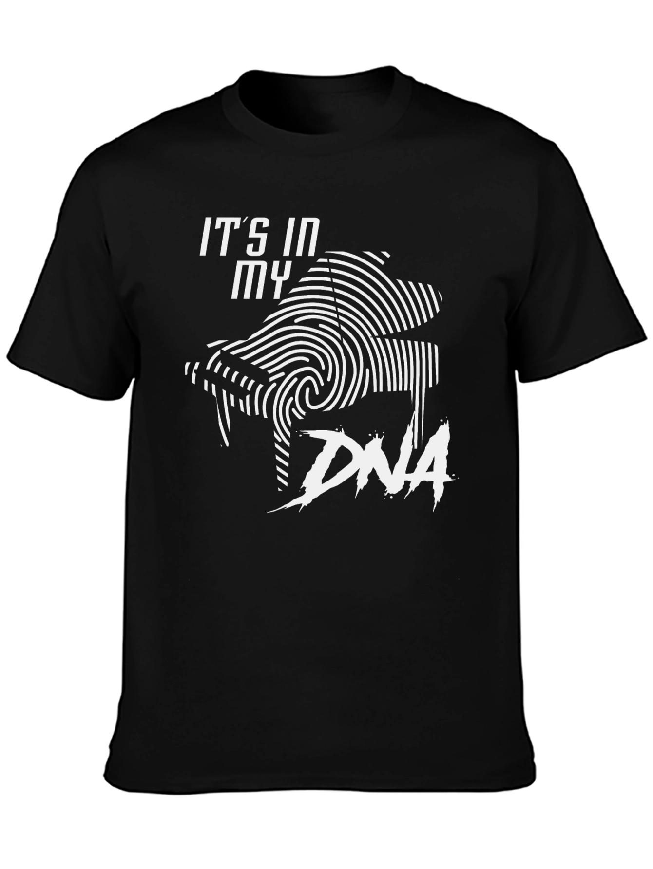 Piano DNA Black T-Shirt - Musician Tee