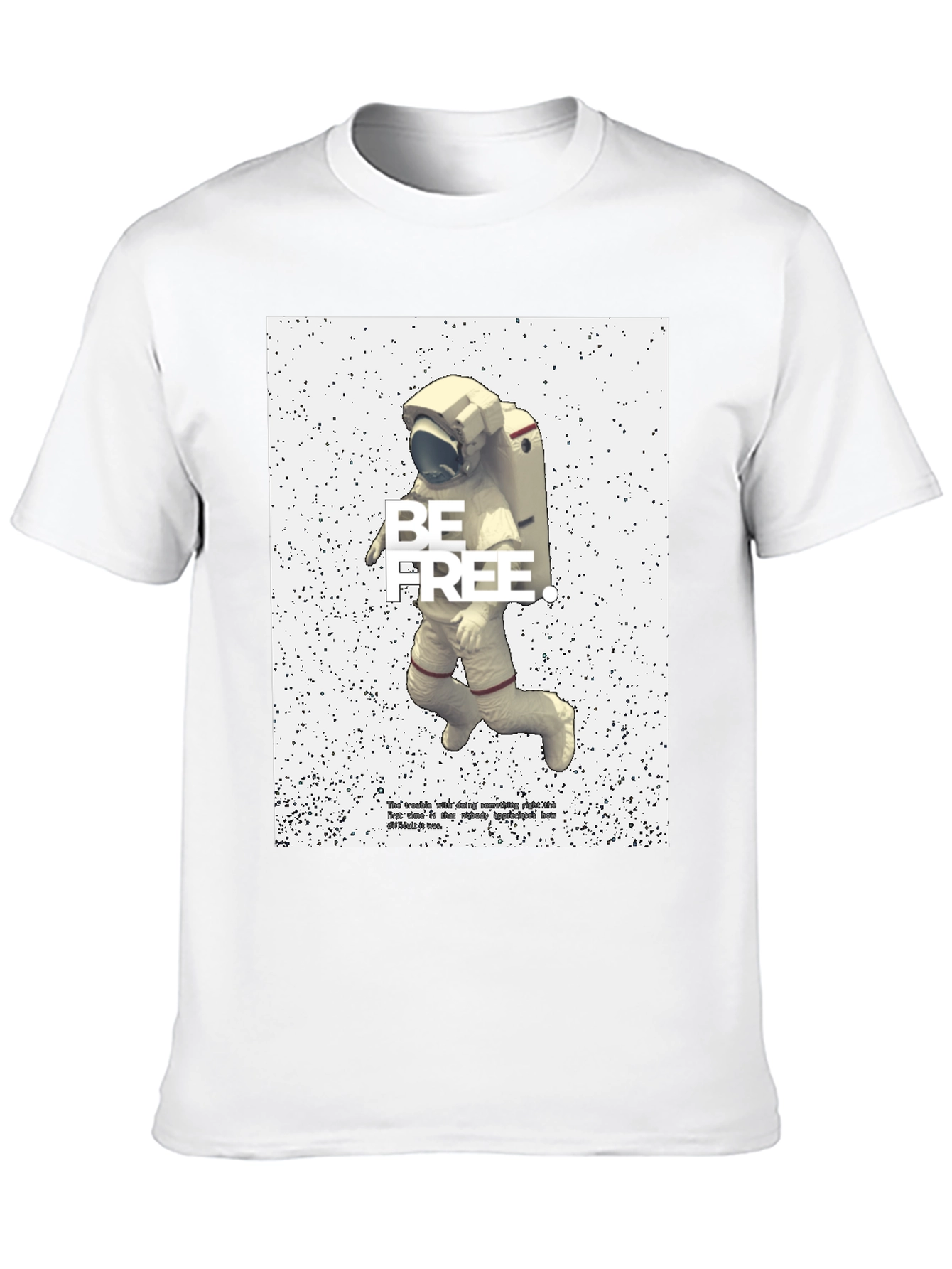 Be Free Astronaut Graphic T-Shirt