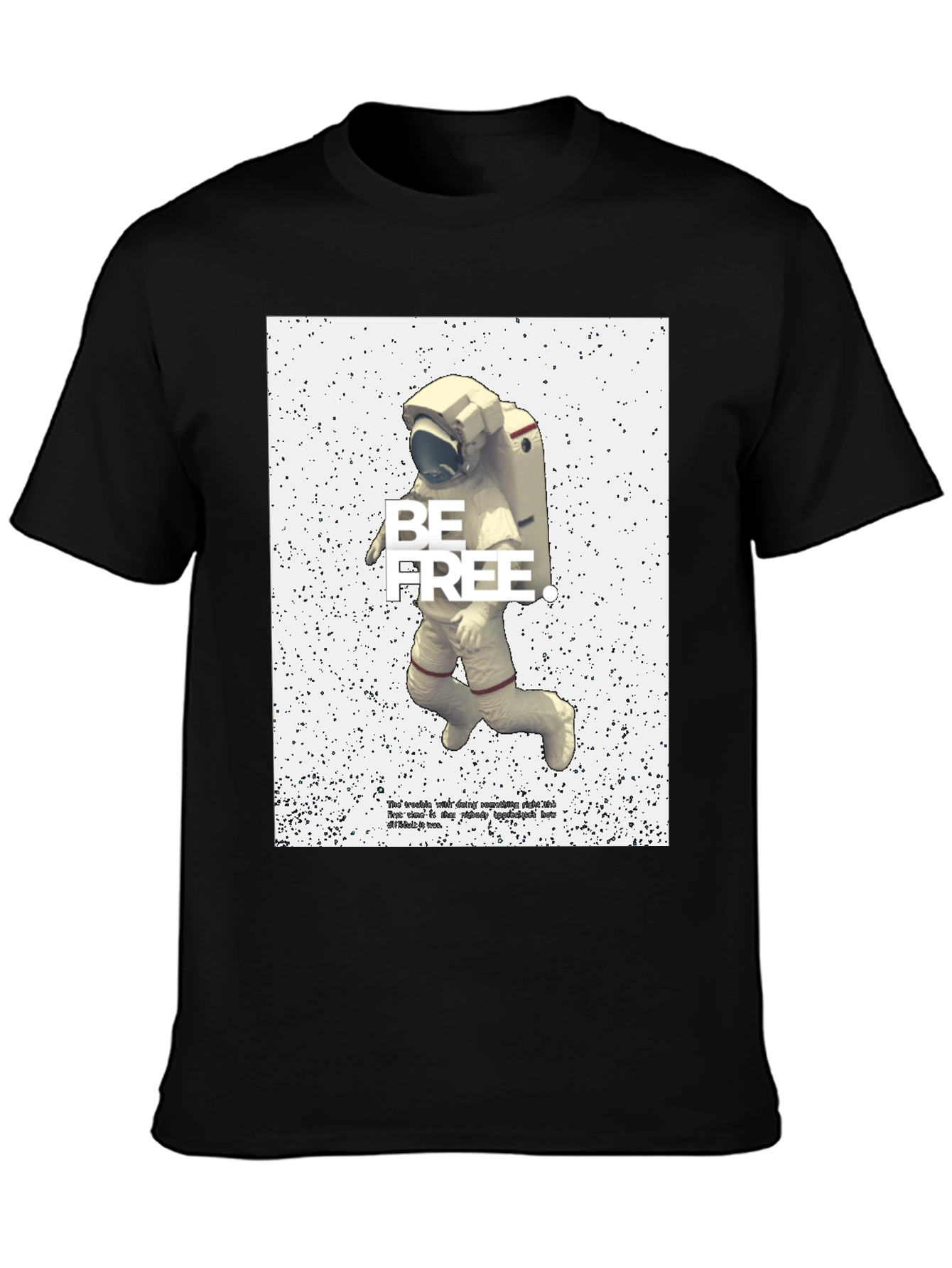 Be Free Astronaut Graphic T-Shirt
