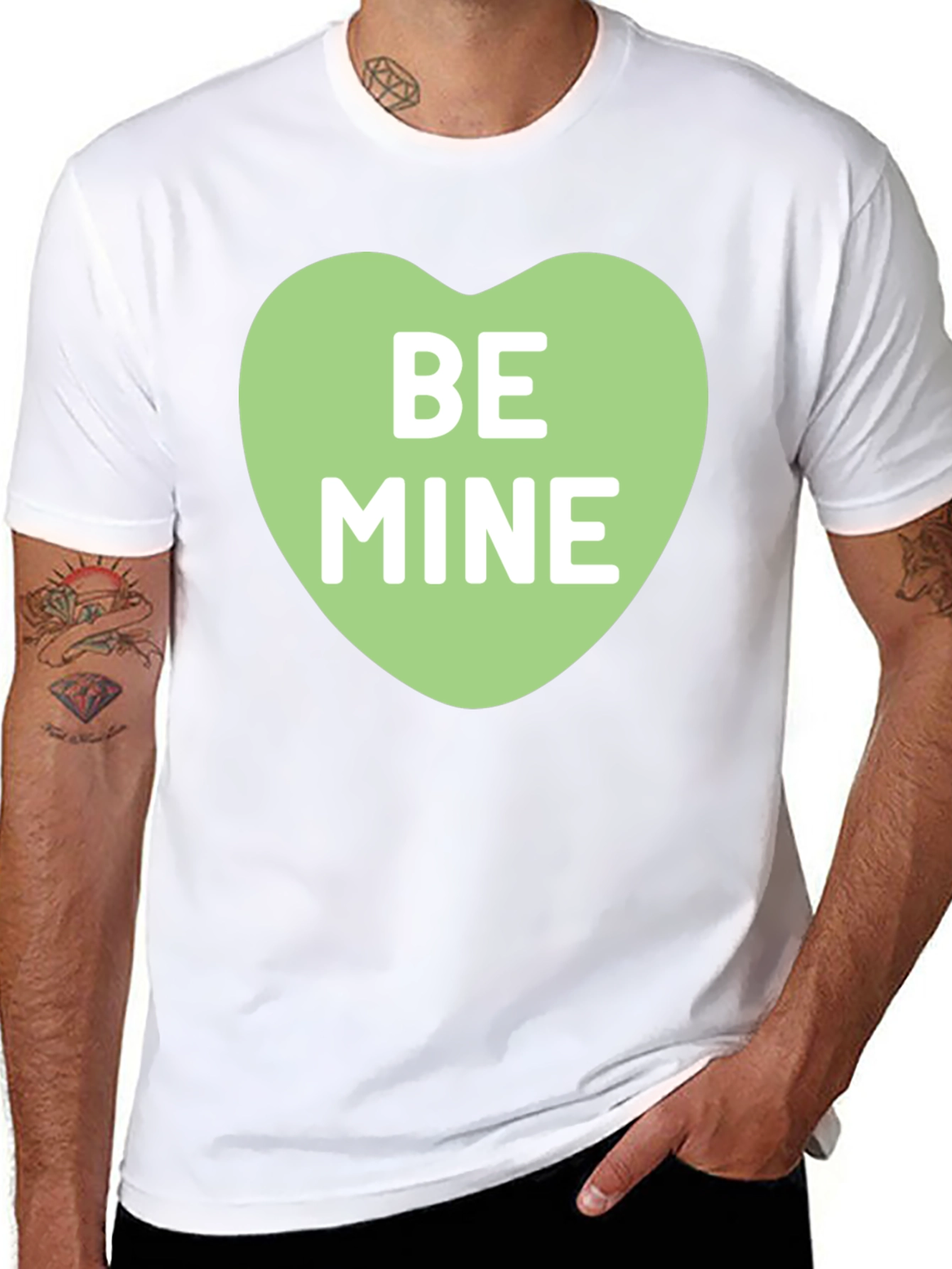 Be Mine Heart Graphic Tee - Valentines Day