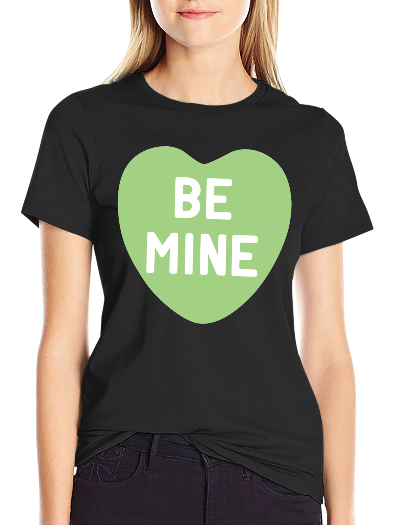 Be Mine Heart Graphic Tee - Valentines Day