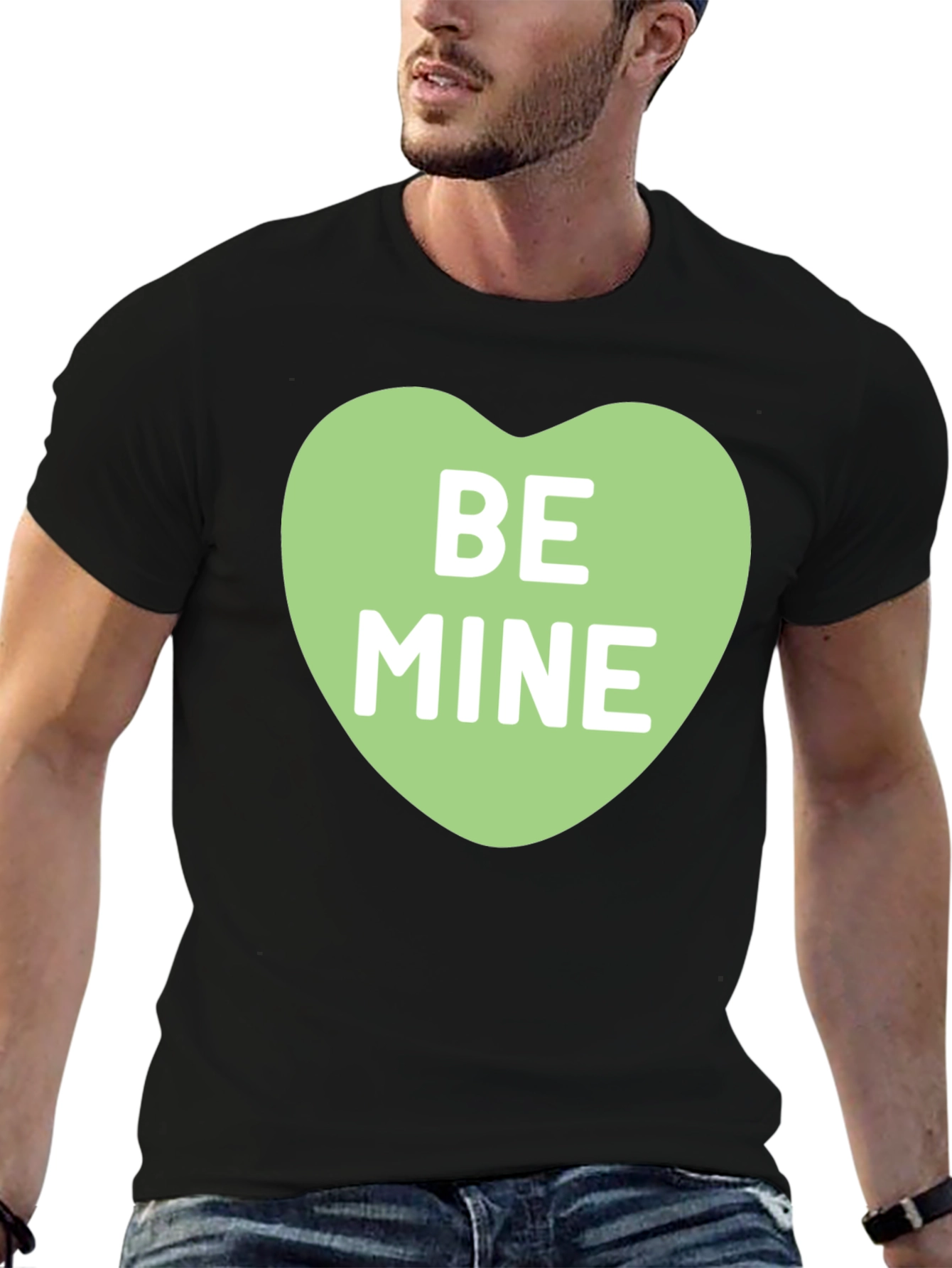 Be Mine Heart Graphic Tee - Valentines Day