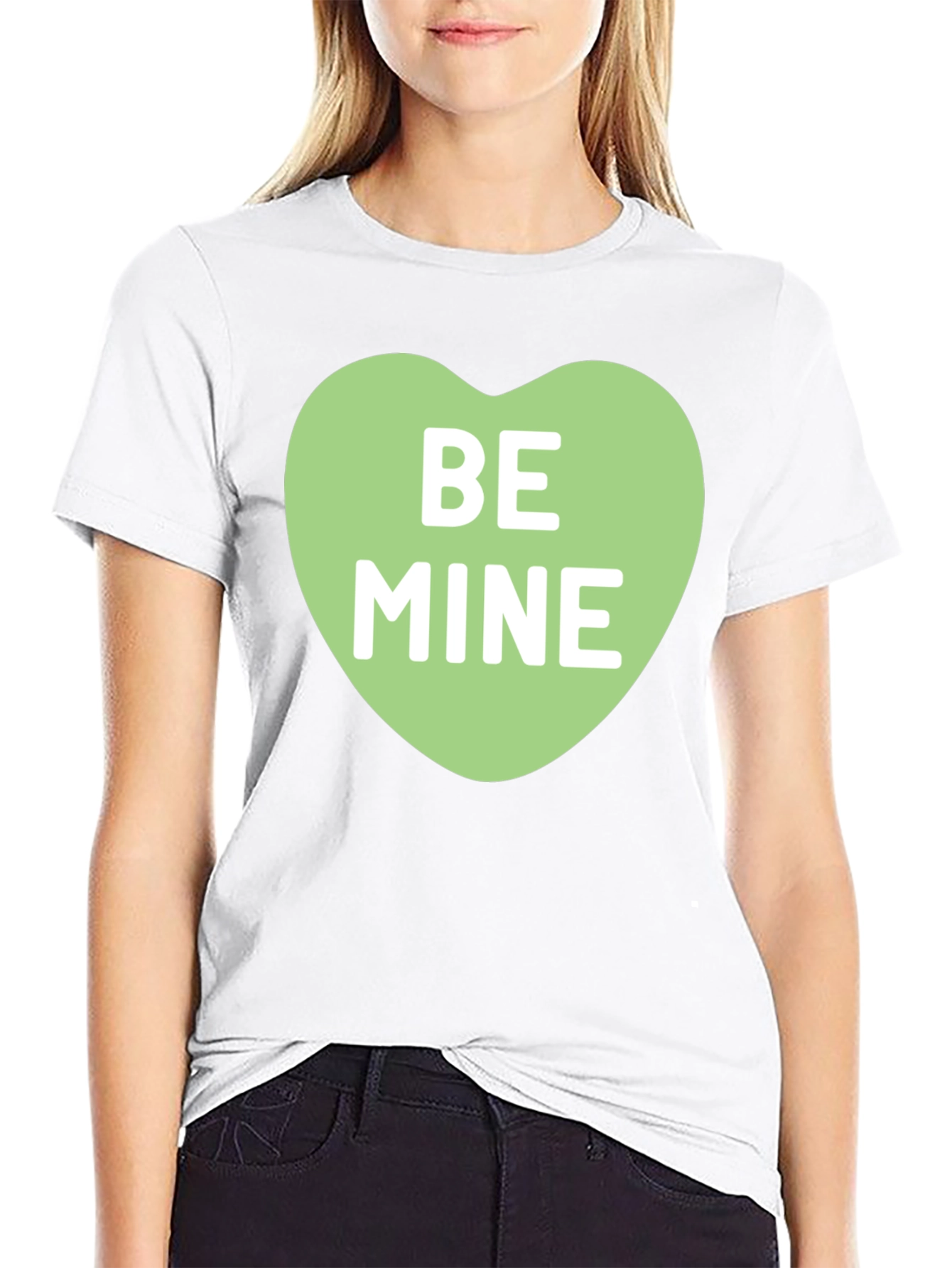 Be Mine Heart Graphic Tee - Valentines Day